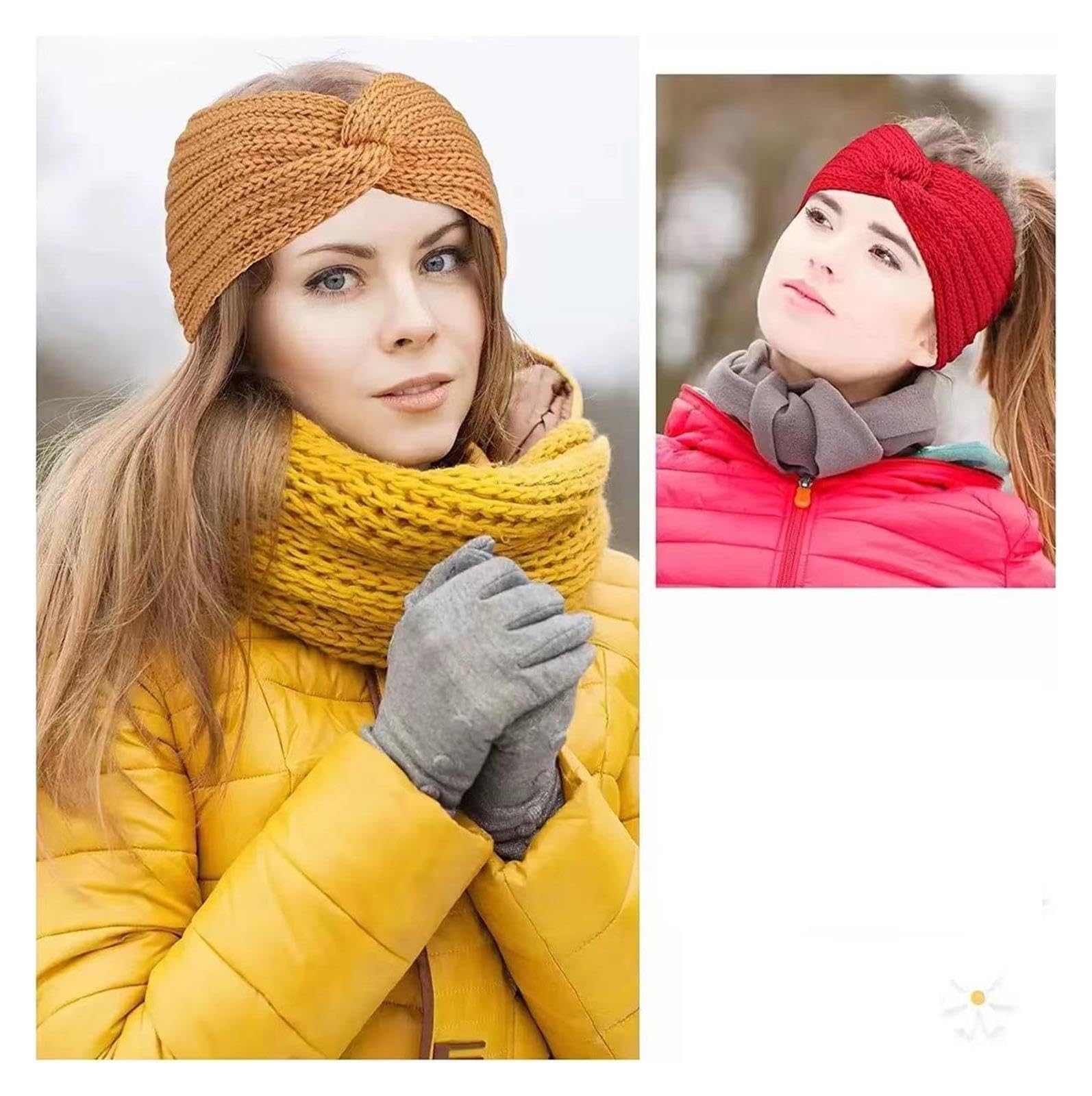 2 Stück Gestrickte Haargummis Aus Wolle Für Haare