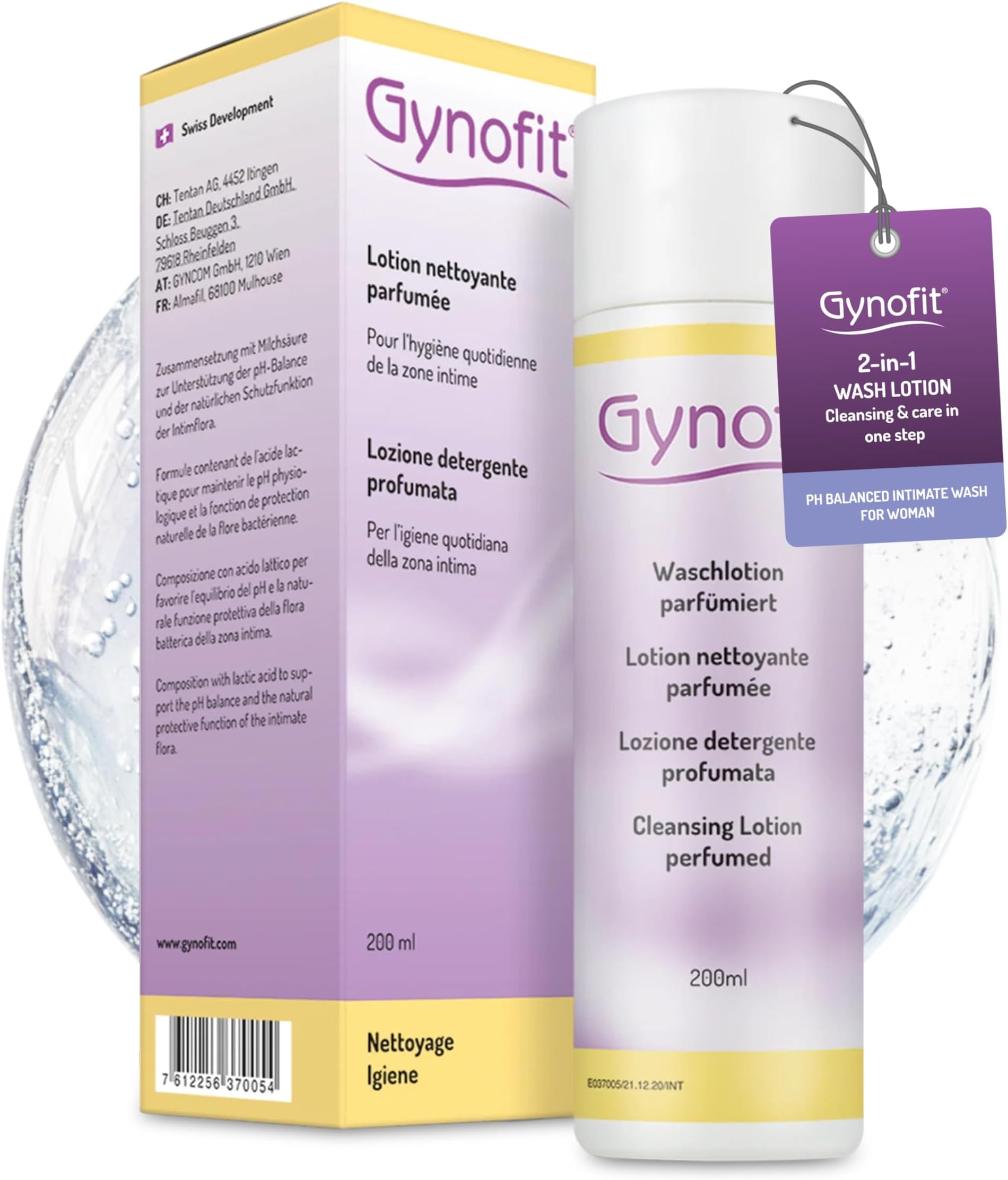 Cleansing Lotion (perfumed) – Ensures balanced pH value for Vaginal Health – Protects the Vaginal Skin from drying out & prevents irritation – suitable for long-term, daily use (6.76 Fl Oz)