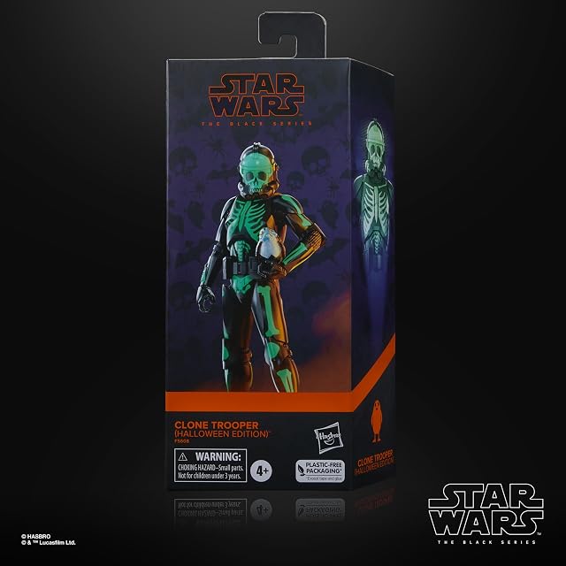 Foto 2 de 8 de Figura Clone Trooper (Halloween Edition) Star Wars Edición Especial The Black Series 15 cm