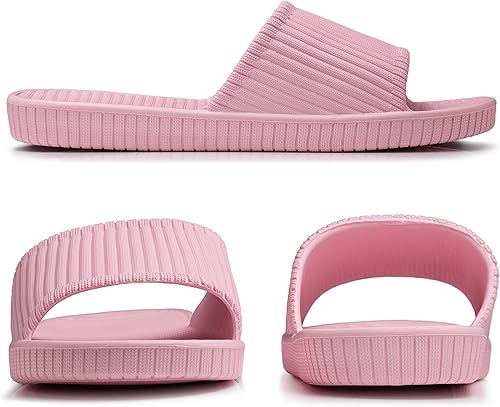 Miniatura 6 de Happy Lily Shower Shoes, Women & Mens Shower Slippers, Slides Sandals Pool Slides House Slippers Non-Slip Indoor Bathroom Shoes Beach Sandals