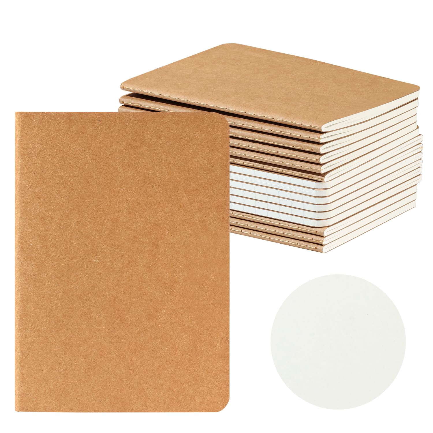 HOMEMARS 16 Pack A6 Notebooks, 100GSM, Plain Notebook, Notepad, Pocket Notebook, Notepads, A6 Sketchbook,10x14cm, 60 Pages, for Students, Writing, Classroom, Travel, Business,Thick Paper,Blank