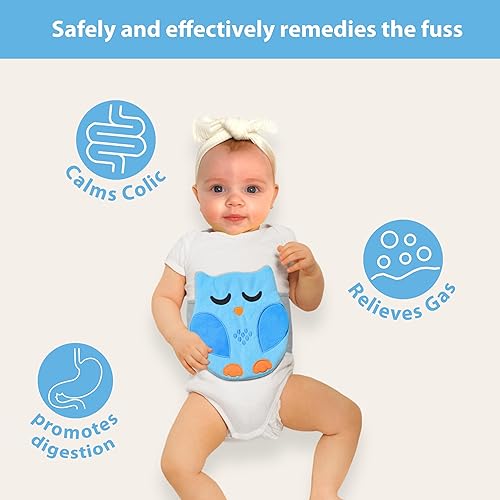 Miniatura 2 de Alivio de los cólicos, gases y malestar estomacal para bebés, envoltura térmica para bebés - Abrazador de vientre, cinturón de vientre para bebés,
