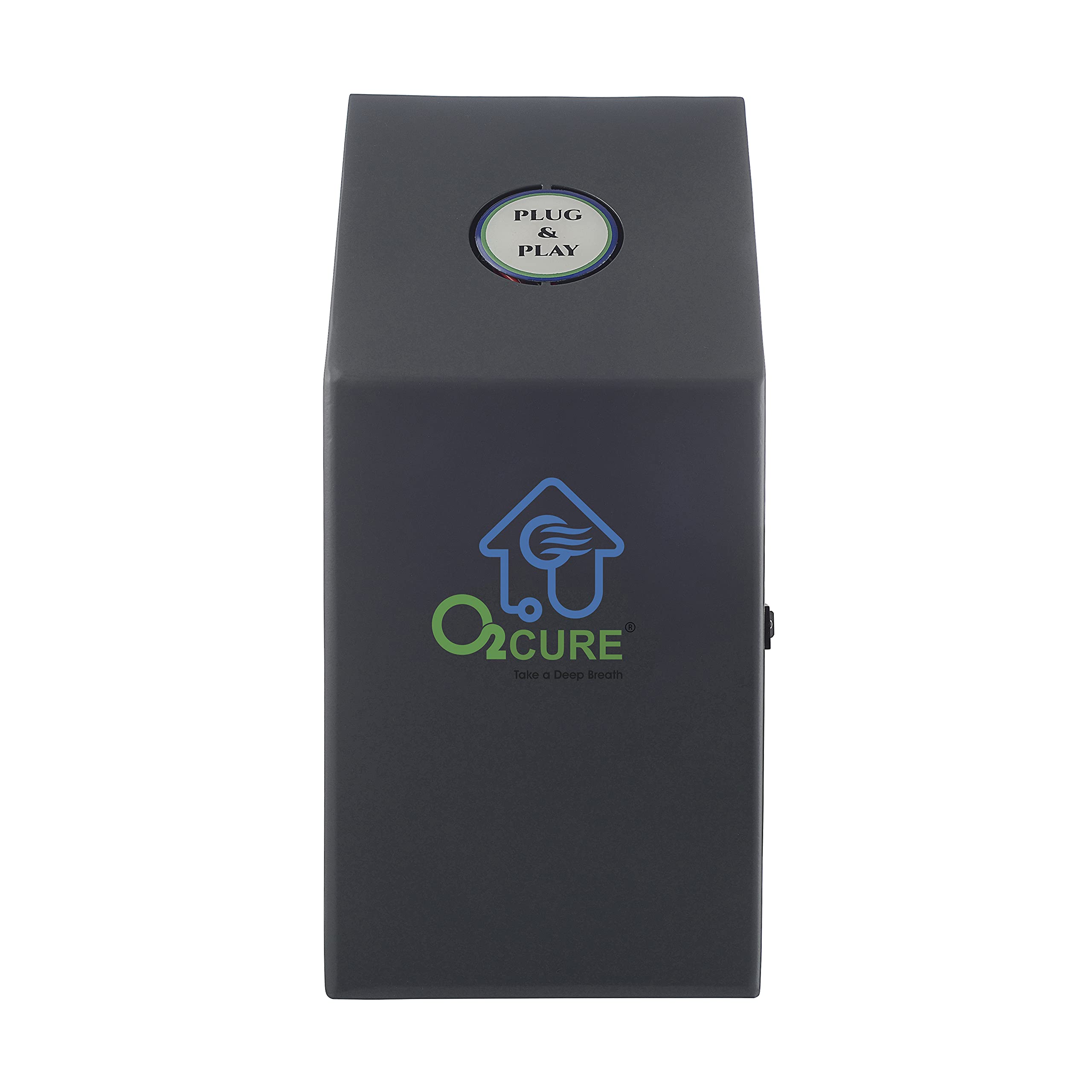 O2Cure Plug & Play Air Purifier for Homes with PHI-Cell | An Active Air Purification Technology Neutralizes Virus, Bacteria, Mold, Odor, VOCs & Toxic Gases | 14.6D x 11W x 31H | 1 Unit | Grey 2