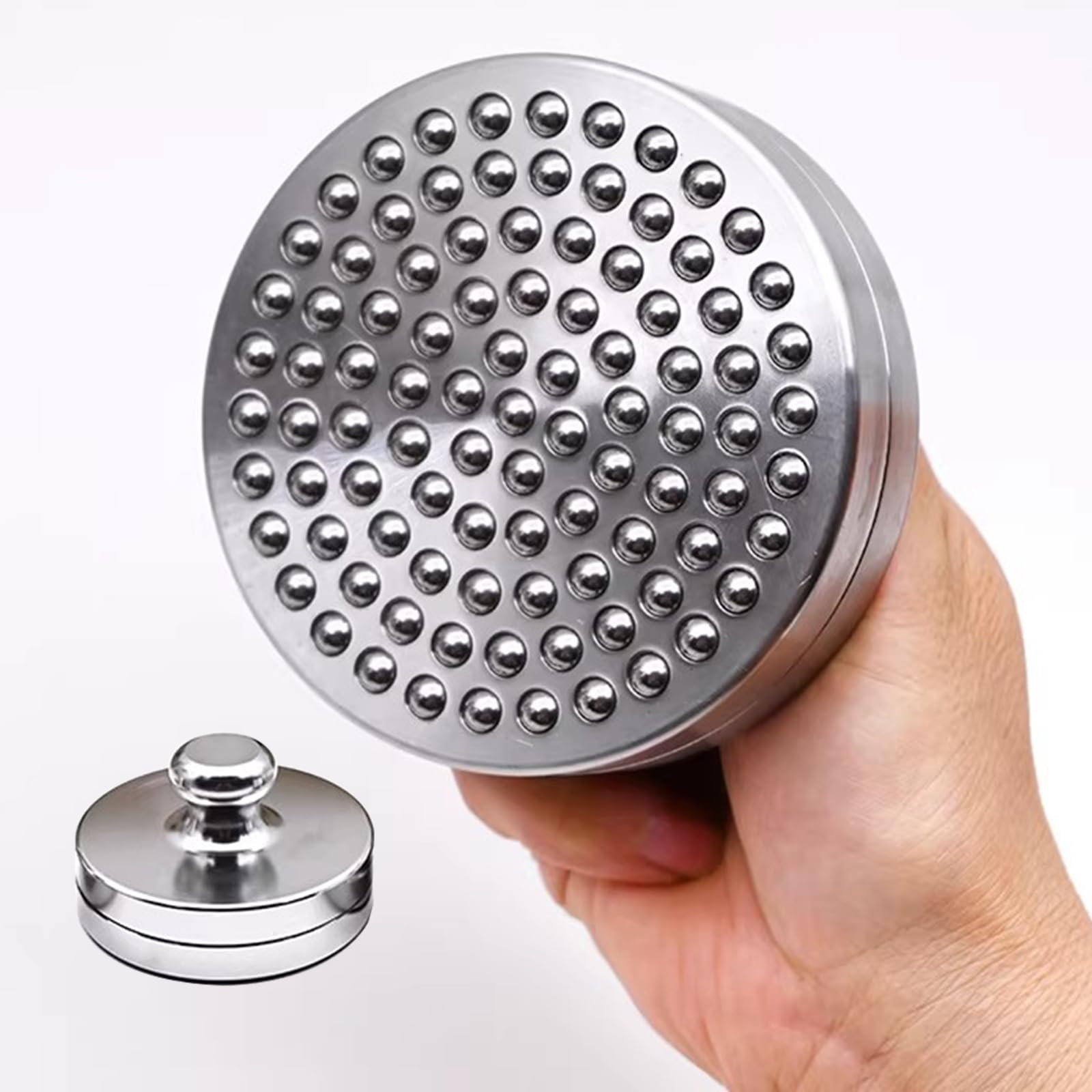 Pressa per Stampa a Blocchi Baren, Pressa per Stampa a Sfere in Acciaio Inox a Forma di Fungo, Diametro 9cm, Pressione Uniforme, per Linoleografia, Scrapbooking E Altri Lavori Artigianali