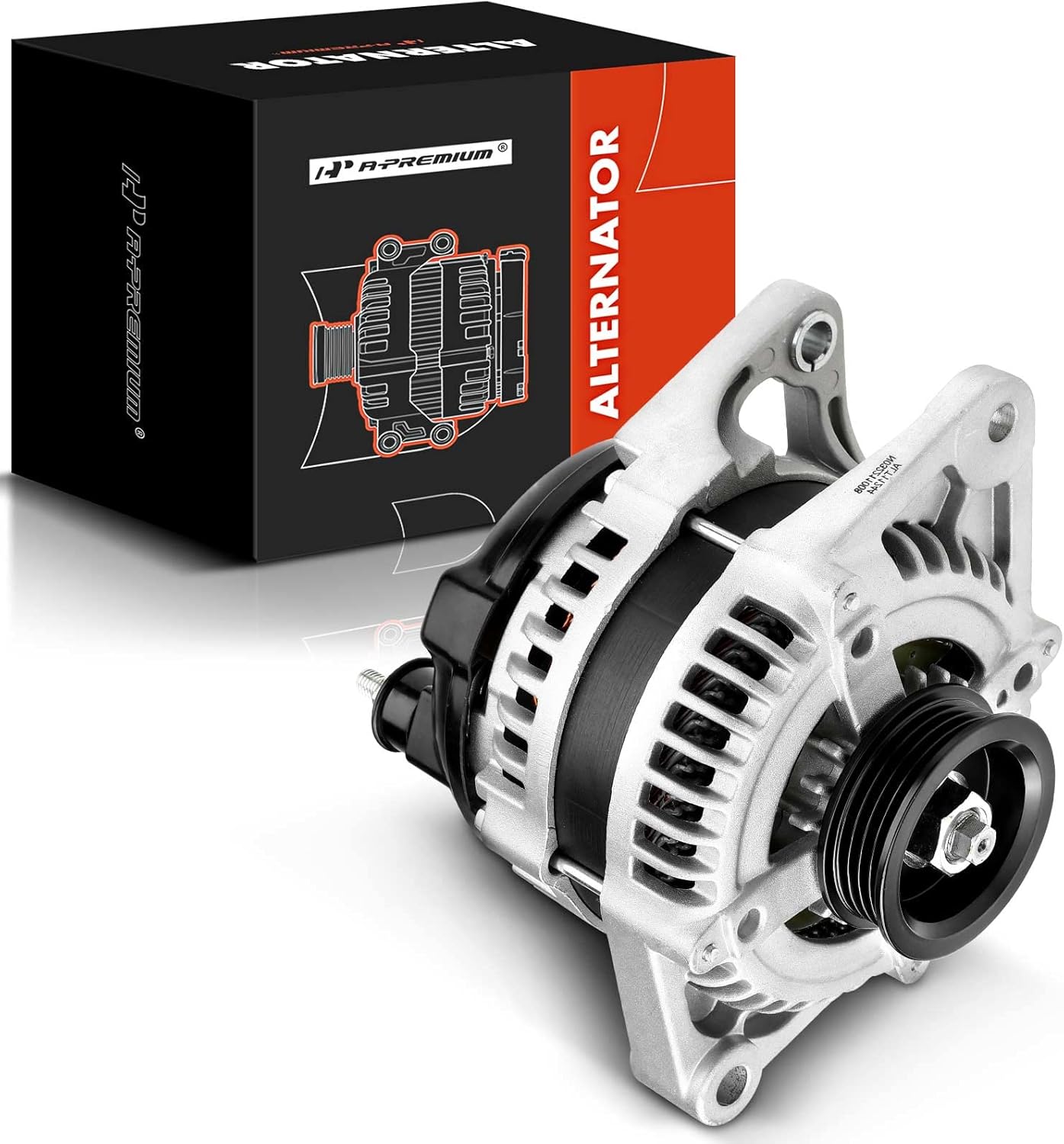 A-Premium Alternator Compatible with Chrysler PT Cruiser 2006 2007 2008 2009 L4 2.4L Turbo, 136Amp 12V CW 4-Groove Pulley, Replace# 5034702AA