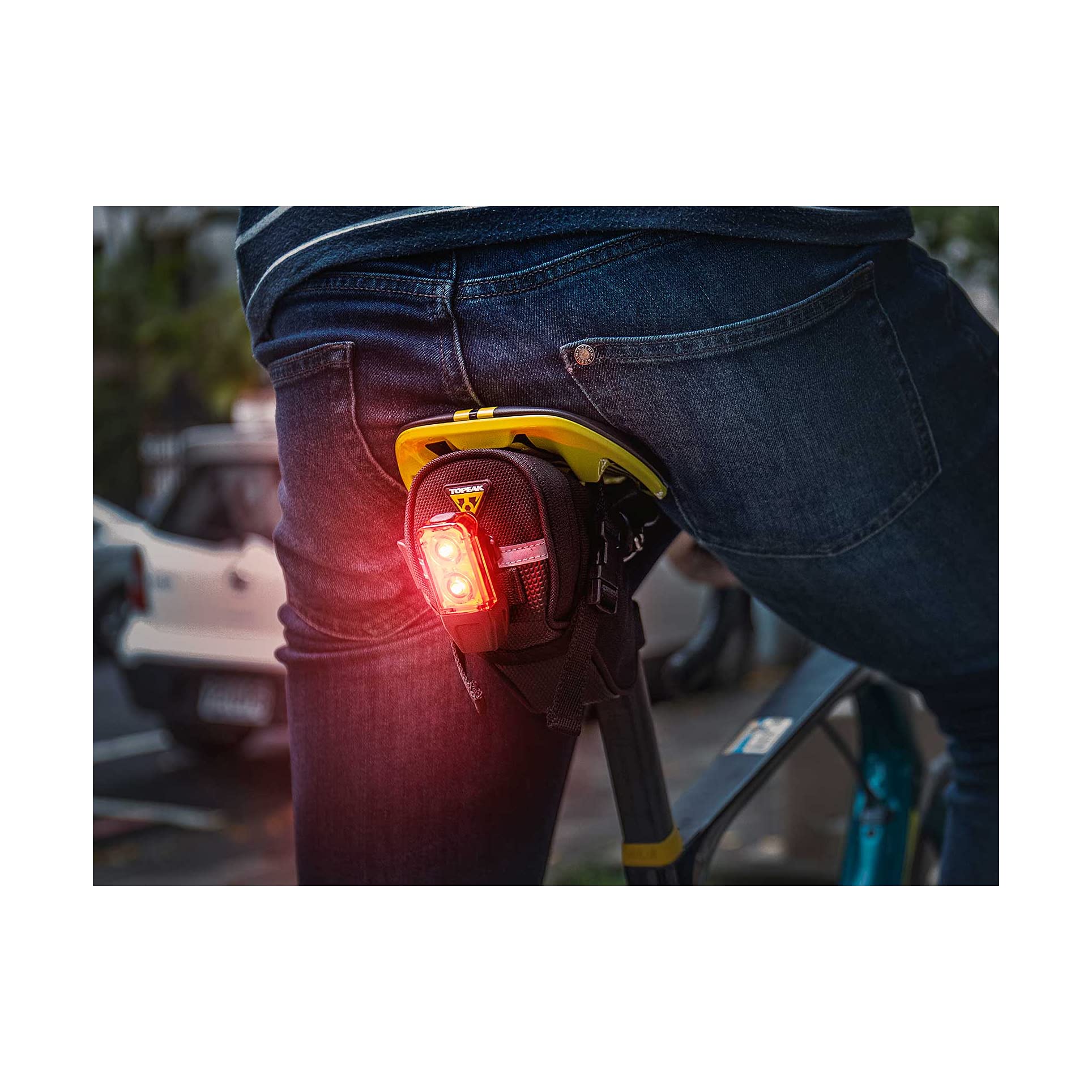 Topeak Tail Lux Luce Sicurezza Bici - LED Rosso 0.5W Per Casco O Borsa | Compatta