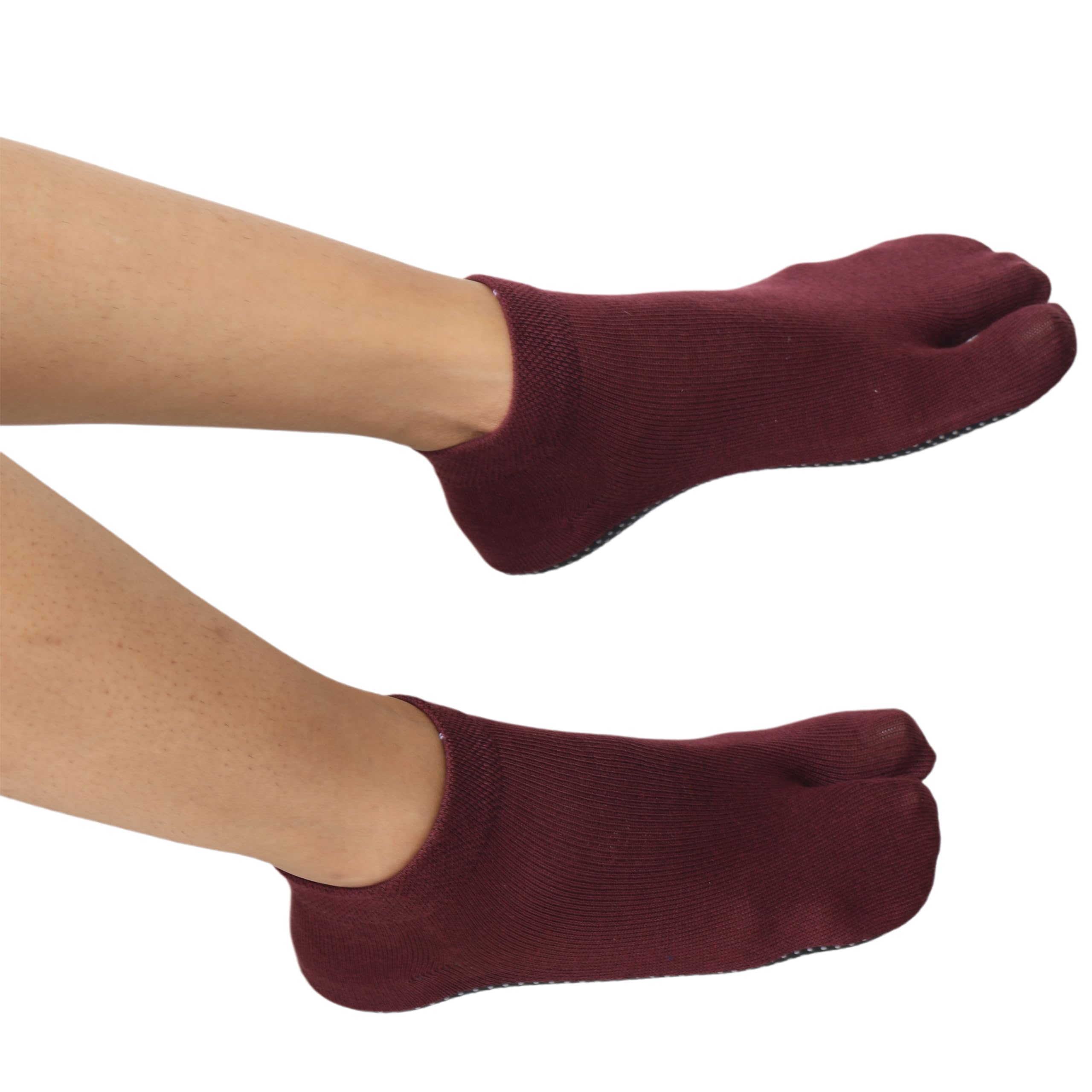 Footmate Socks Pack Of 5 Anti Skid Sponge Bottom Toe Ankle Cotton Socks for Women 3