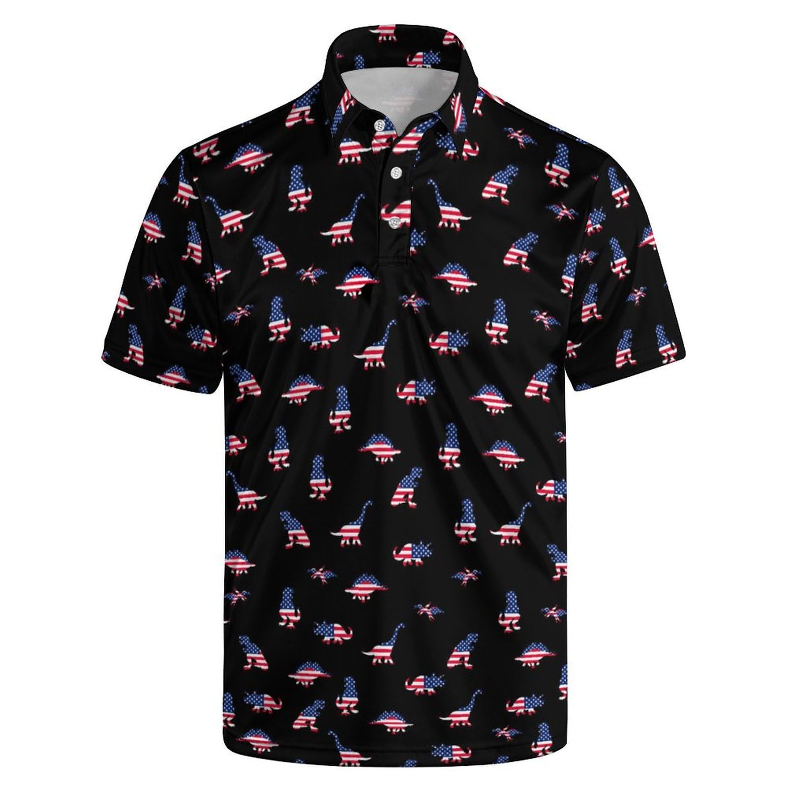 Men's Funny Golf Shirt Short Sleeve, Casual Polo Shirts for Men