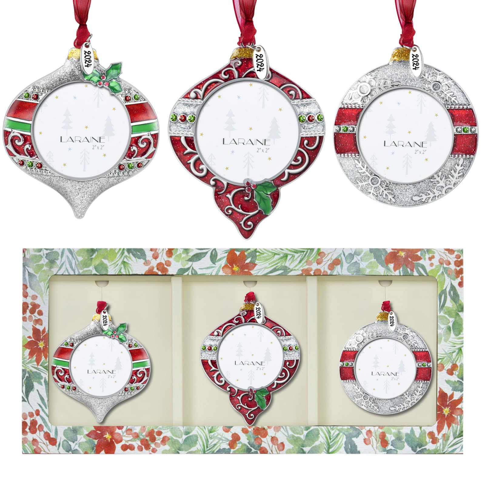 Laraine Christmas Tree Ornaments - 2024 Hanging Decorative Pendant Of Tree Car Charm Holiday Keepsake Gift Home Decor Gnome 2024