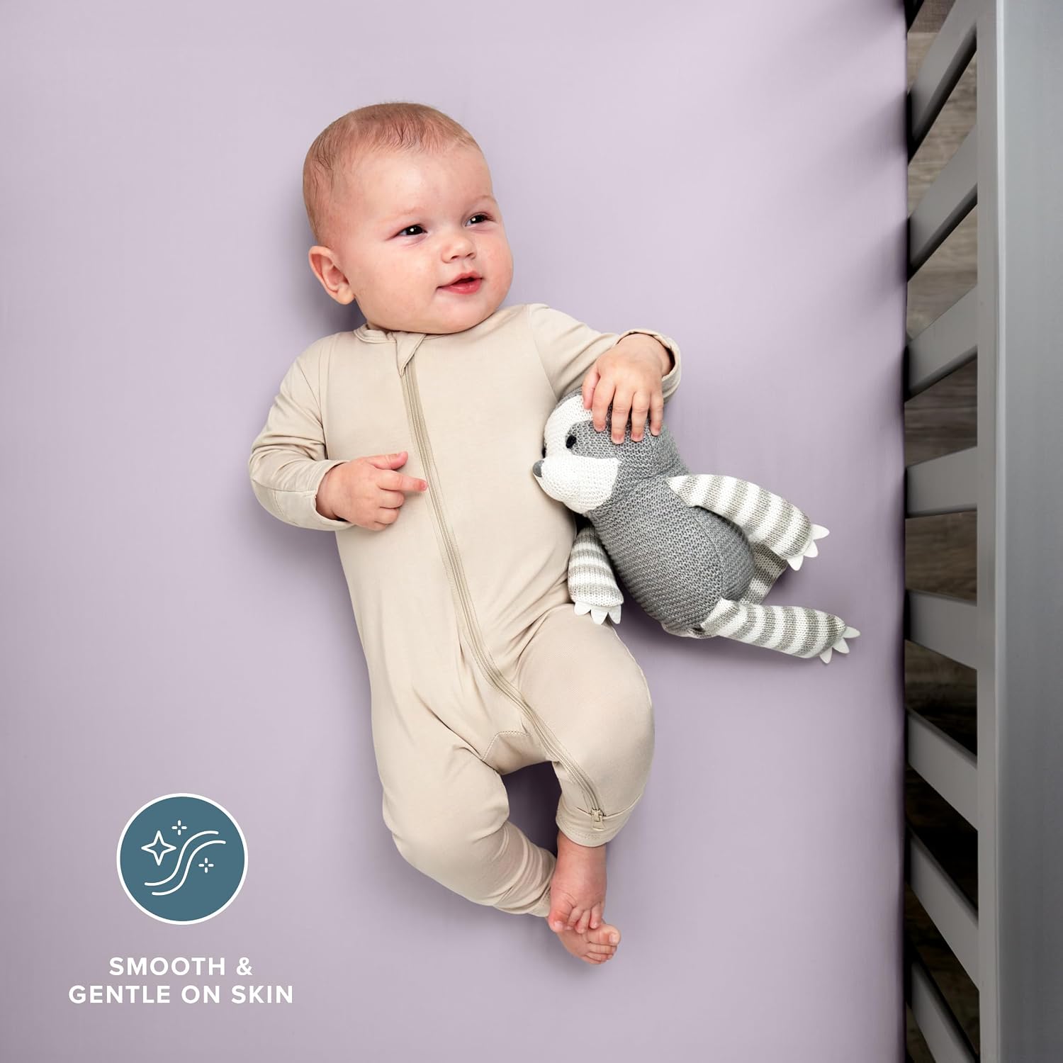 Bare Home 2-Pack Fitted Crib Sheets - Premium 1800 Ultra-Soft Microfiber - Breathable - Baby Sheet - for Boys & Girls - Fits Standard Crib and Toddler Mattresses (Pink Slipper/Lilac)