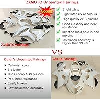 Vista 2 de ZXMOTO Kit de carenados de motocicleta sin pintar para Yamaha YZF R6 1998 1999 2000 2001 2002