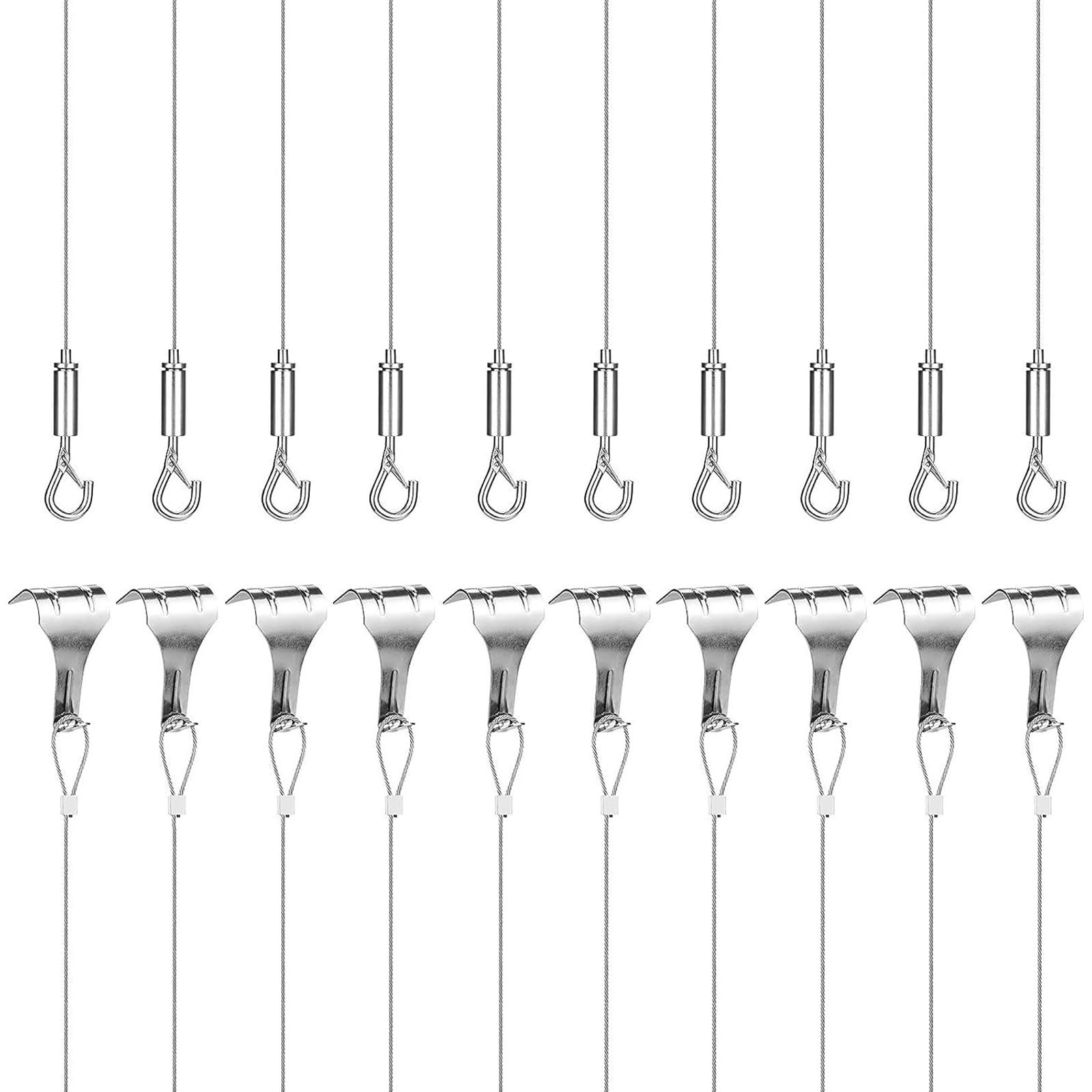 Hogtnd A Djustable Picture Hanging Cord, Stainless Steel Hanging Wire, Frame Hanger, Replacement Hanging Cord, Picture Hanger, Picture Hanger, Picture Hanger, Wire Rope With Djustable Hook Nd Shape Hook