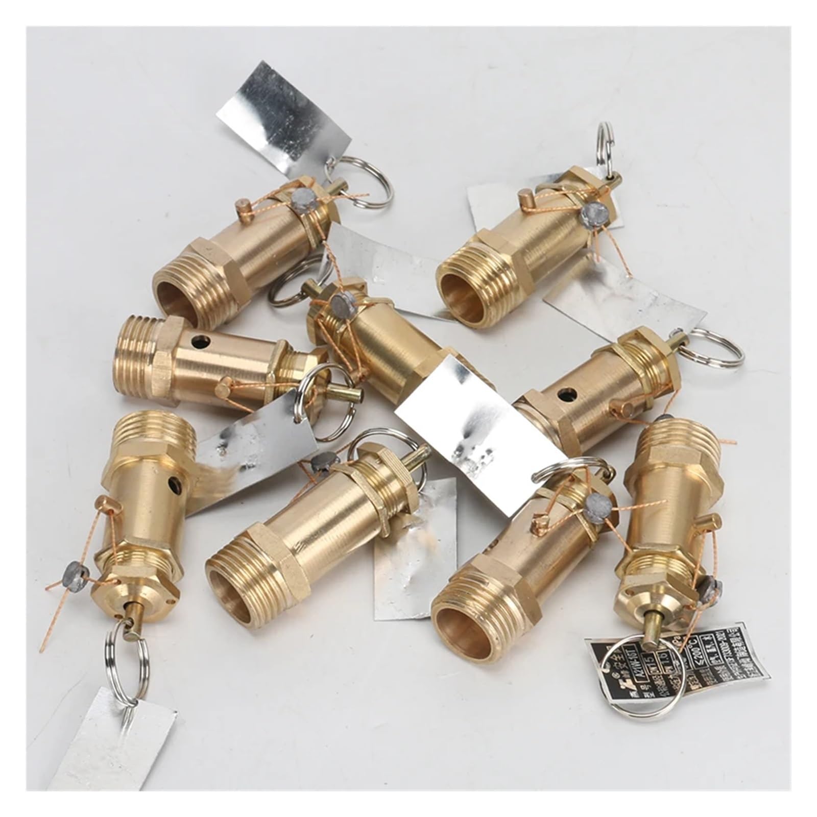 75 PSI Air Compressor Safety Relief Pop Off Valve Solid Brass 1/4