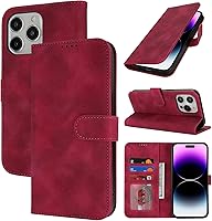 Vista 141 de Funda tipo cartera para iPhone XR con tarjetero para iPhone Xr para mujeres y hombres, ranuras para tarjetas de piel sintética con hebilla Oro Rosa