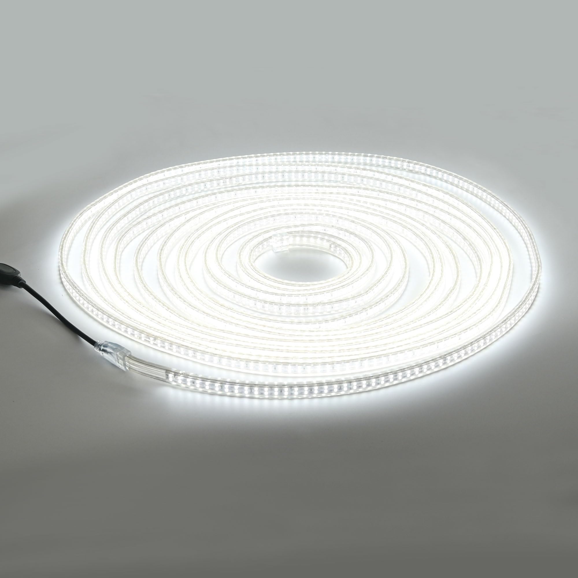 VBLED 15m LED Baustellen-Lichtband 230V - 6000K Kaltweiß - 24000lm - IP67 Wasserdicht mit Kabeltrommel