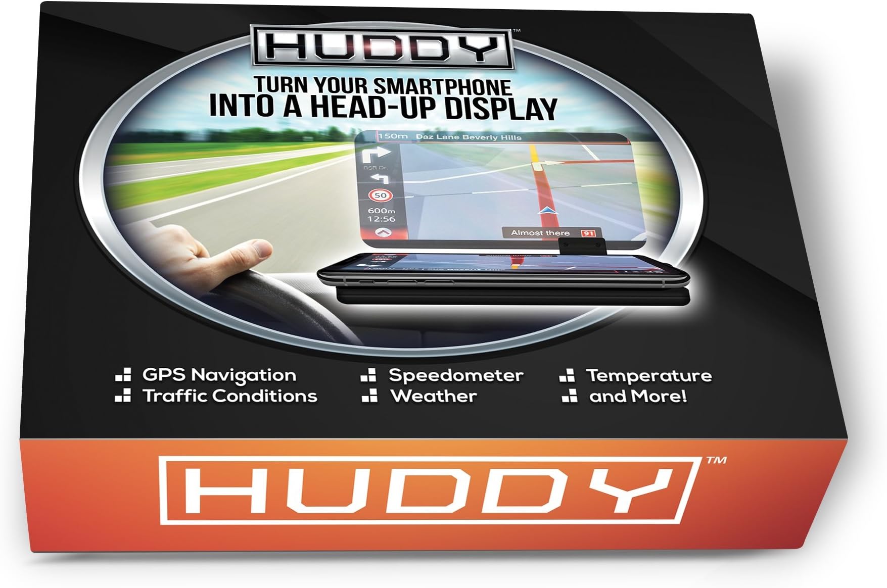 HUDDY Head-up Display GPS Navigation Car Dash (HUD Navigation)