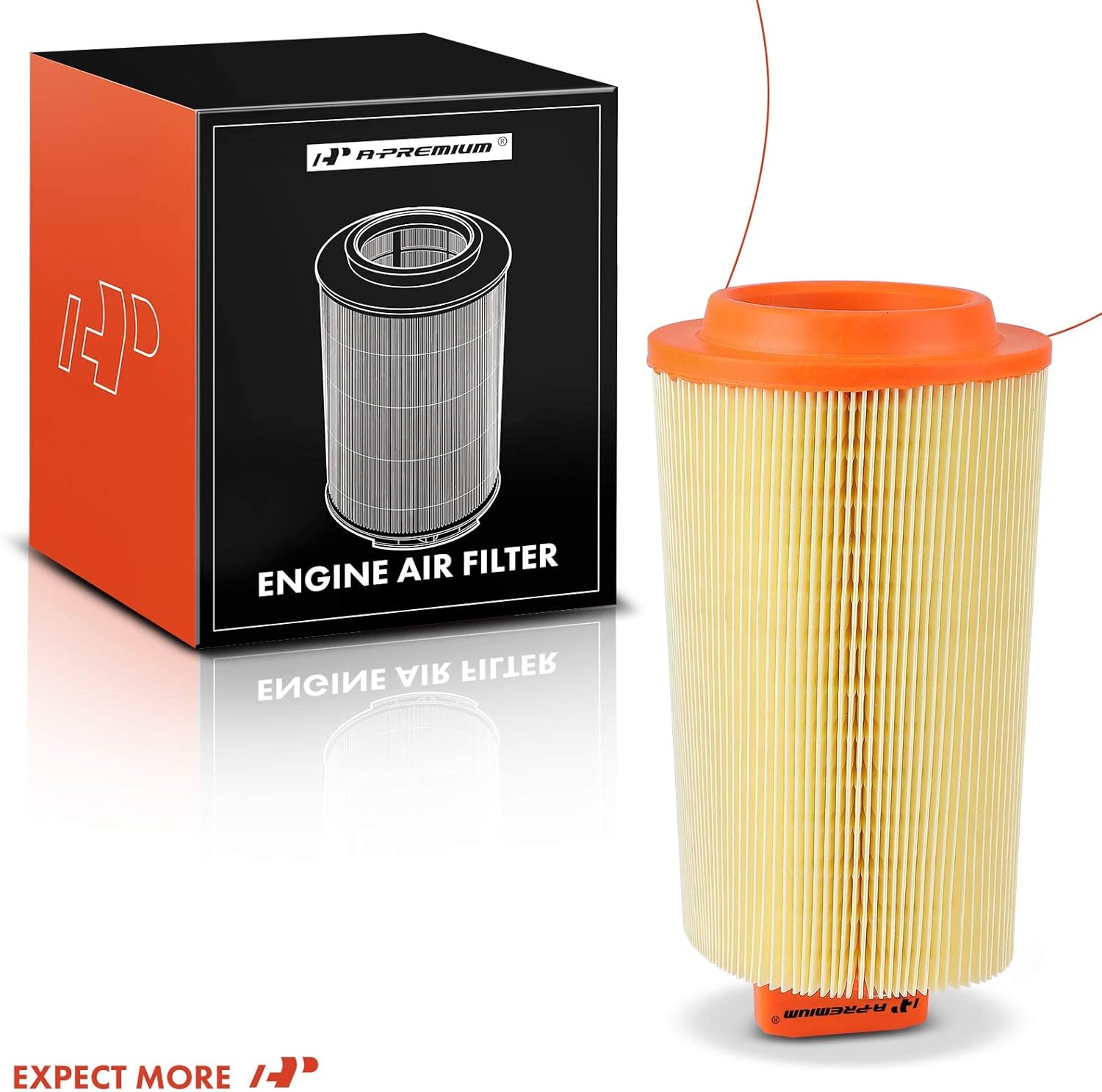 A-Premium Engine Air Filter Compatible with Mercedes-Benz W203 Series C230 2003 2004 2005 L4 1.8L, Replace# 2710940204