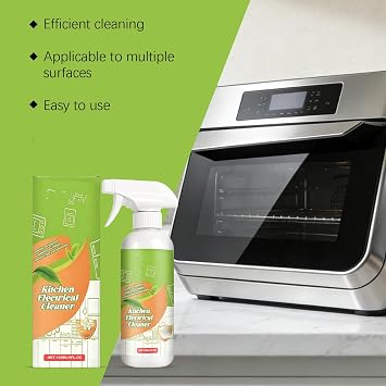 Electrolyzed Ion Kitchen Cleaner Spray, Kitchen Appliance Cleaner, Multi-purpose Kitchen Grime Remover for Household Cleaning, Easy Cleaning Household Items, For Hold, Oven, Stove, Range Hood (2)