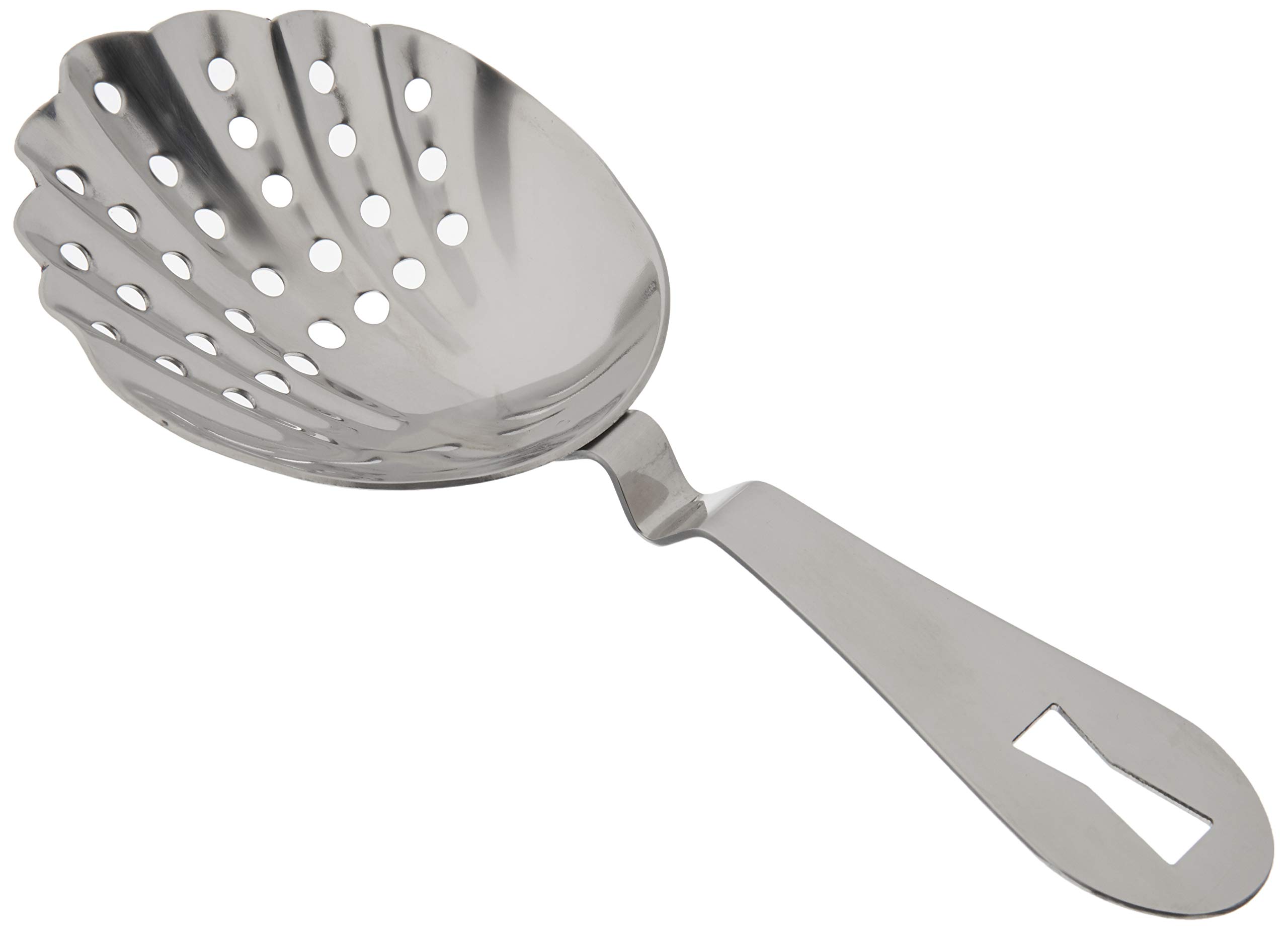 Barfly Barfly Premium Scalloped Julep Strainer, Stainless Steel, Stainless Steel, 17.78 x 7.30 x 2.22 cm