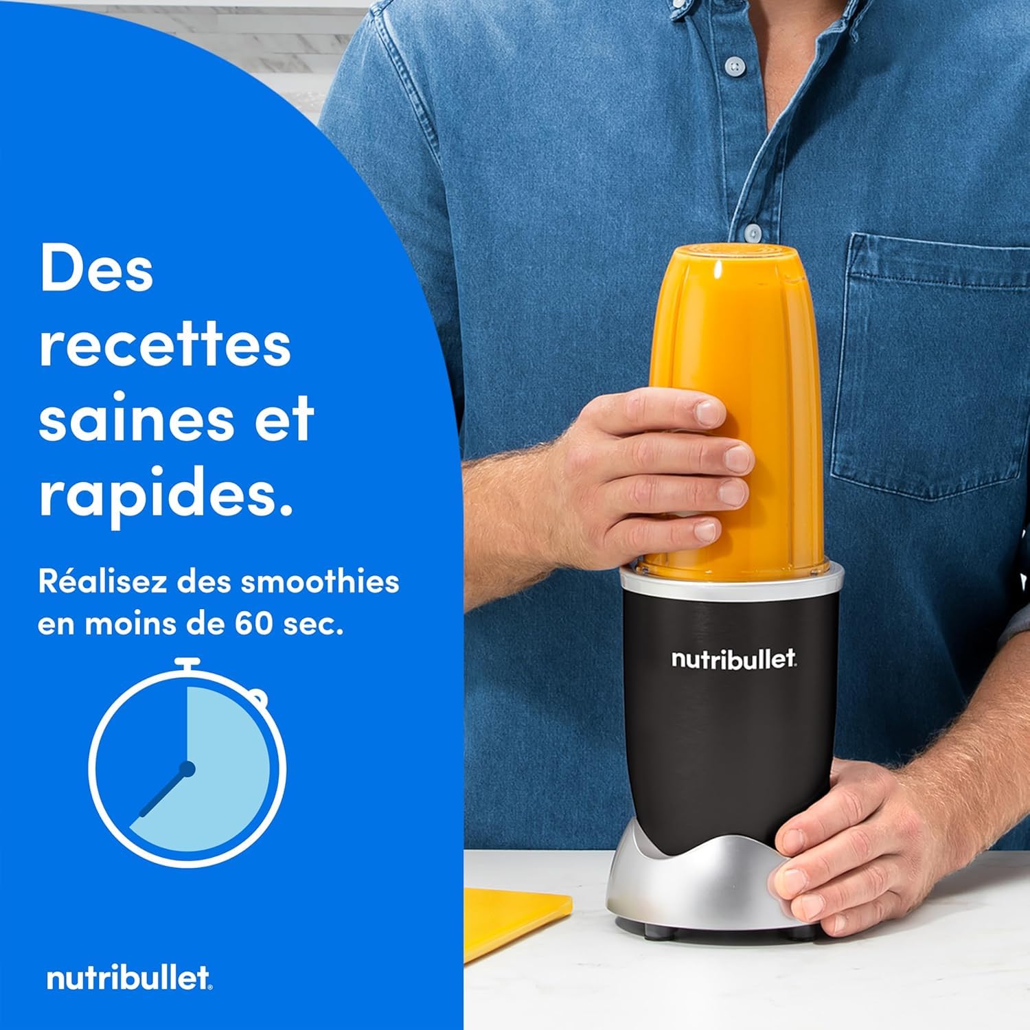 Nutribullet Original 600W Mixeur électrique pour smoothies Noir