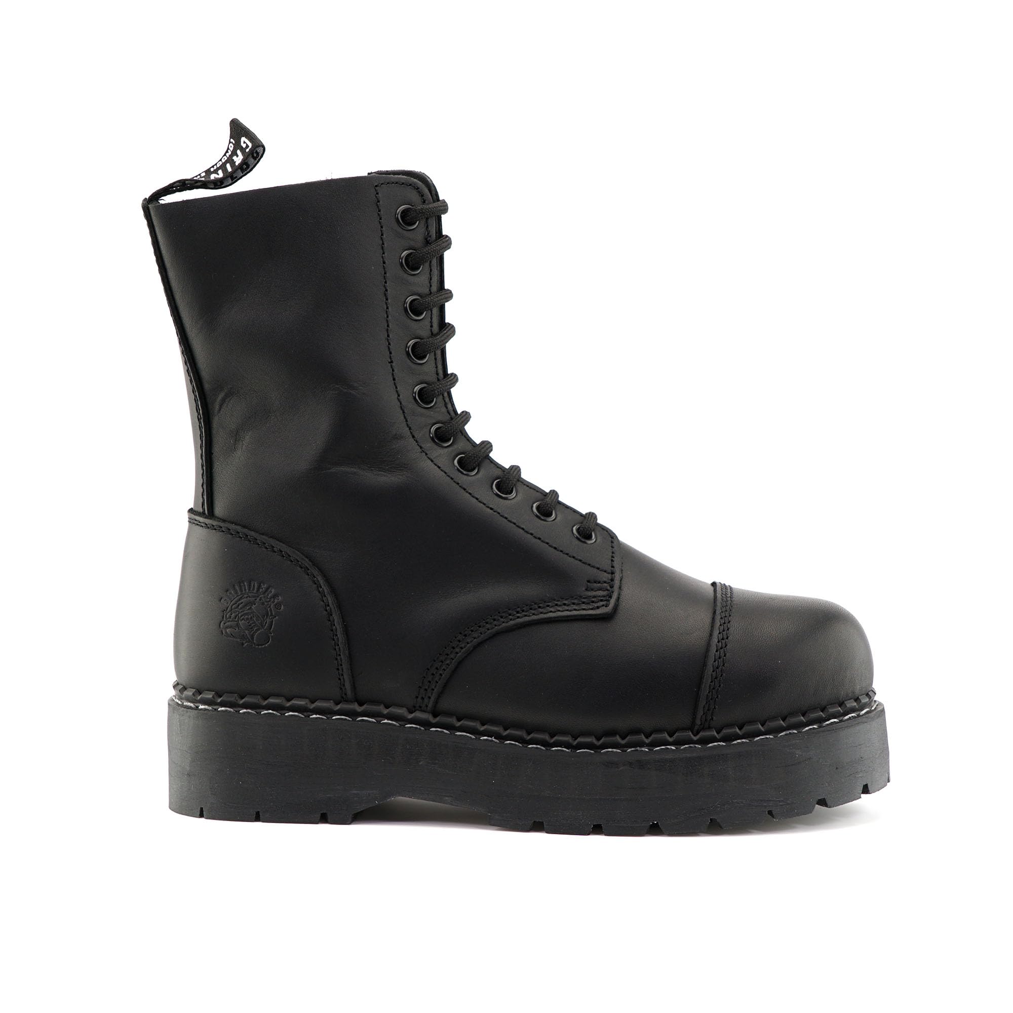 Grinders Męskie buty BHP z noskiem stalowym Bulldog ACS w stylu derby, kolor czarny, Czarny, 45.5 EU