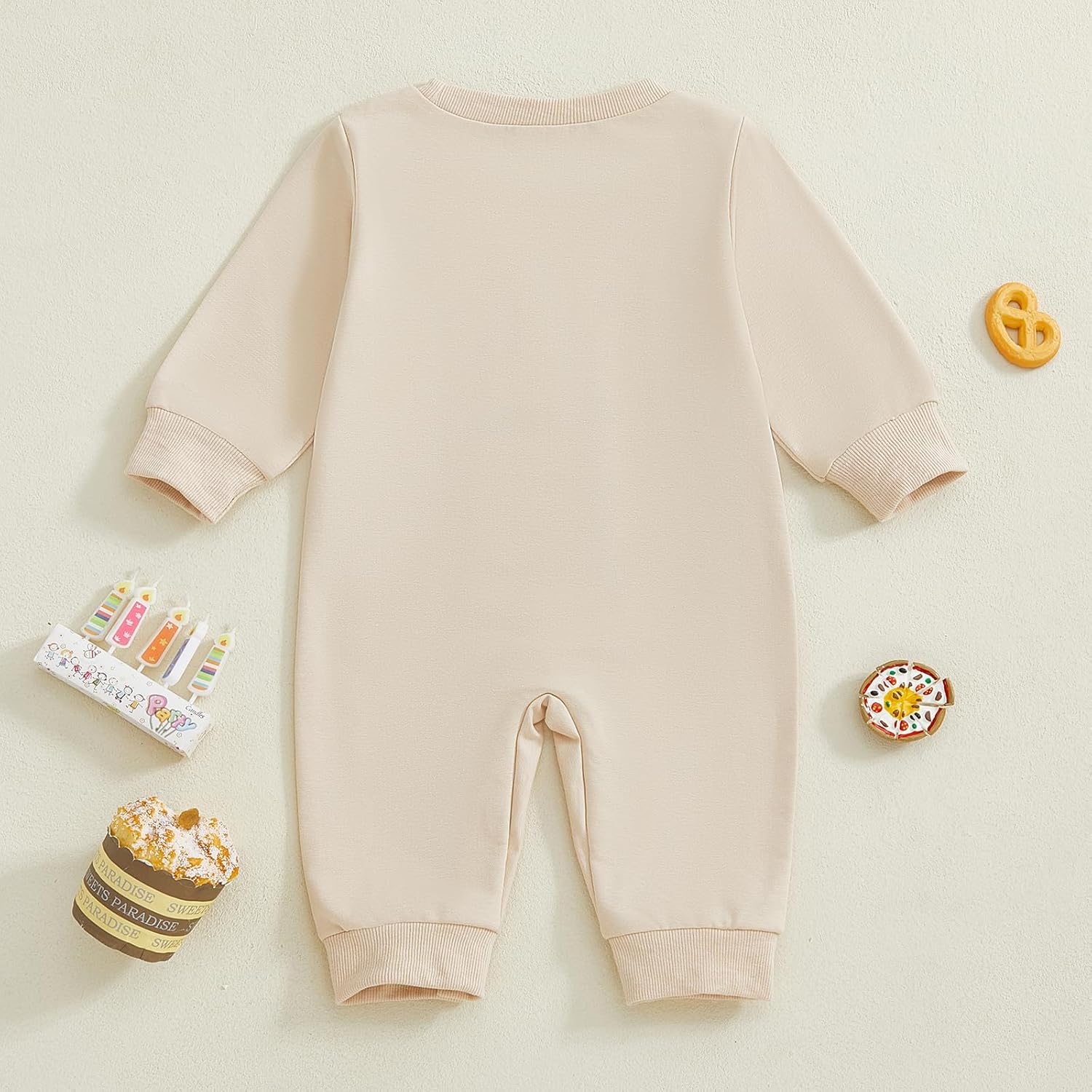 GOOCHEER First Birthday Baby Boy Outfit Fall 1 Cake Embroidery Ruffle Long Sleeve Romper Jumpsuit Cake Smash Clothes - Image 7