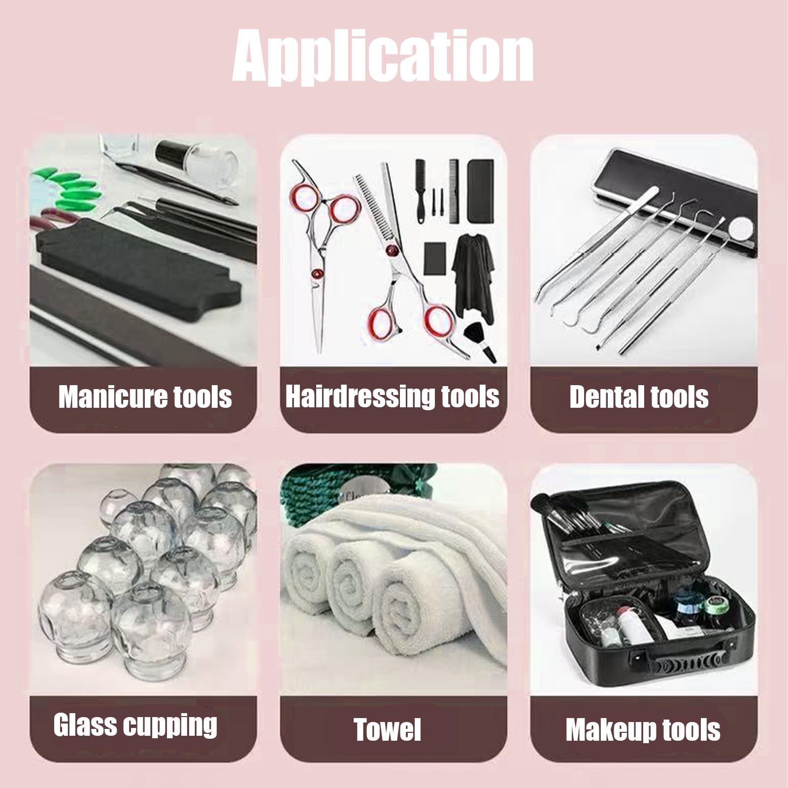 Armadietto sterilizzatore UV, 24 l, ad alta capacità, con vassoio a 2 ripiani, pulizia a 360° per strumenti per unghie, manicure, barbieri e spa