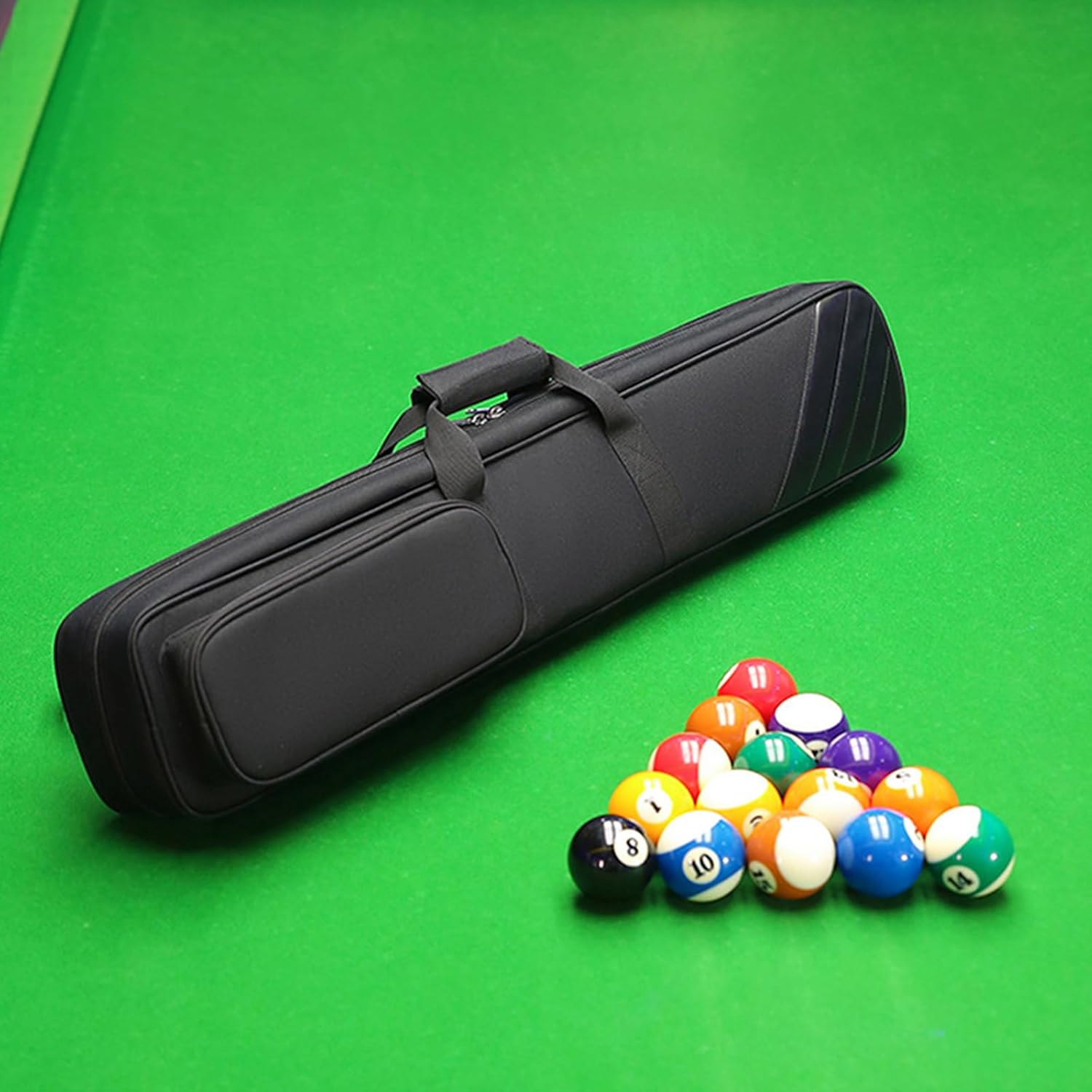 Pool Cue Case Pool Stick Case Billiard Sitck Bag Large Capacity Pool Cue Carrying Case Multiple Pocket Pool Cue Carriers