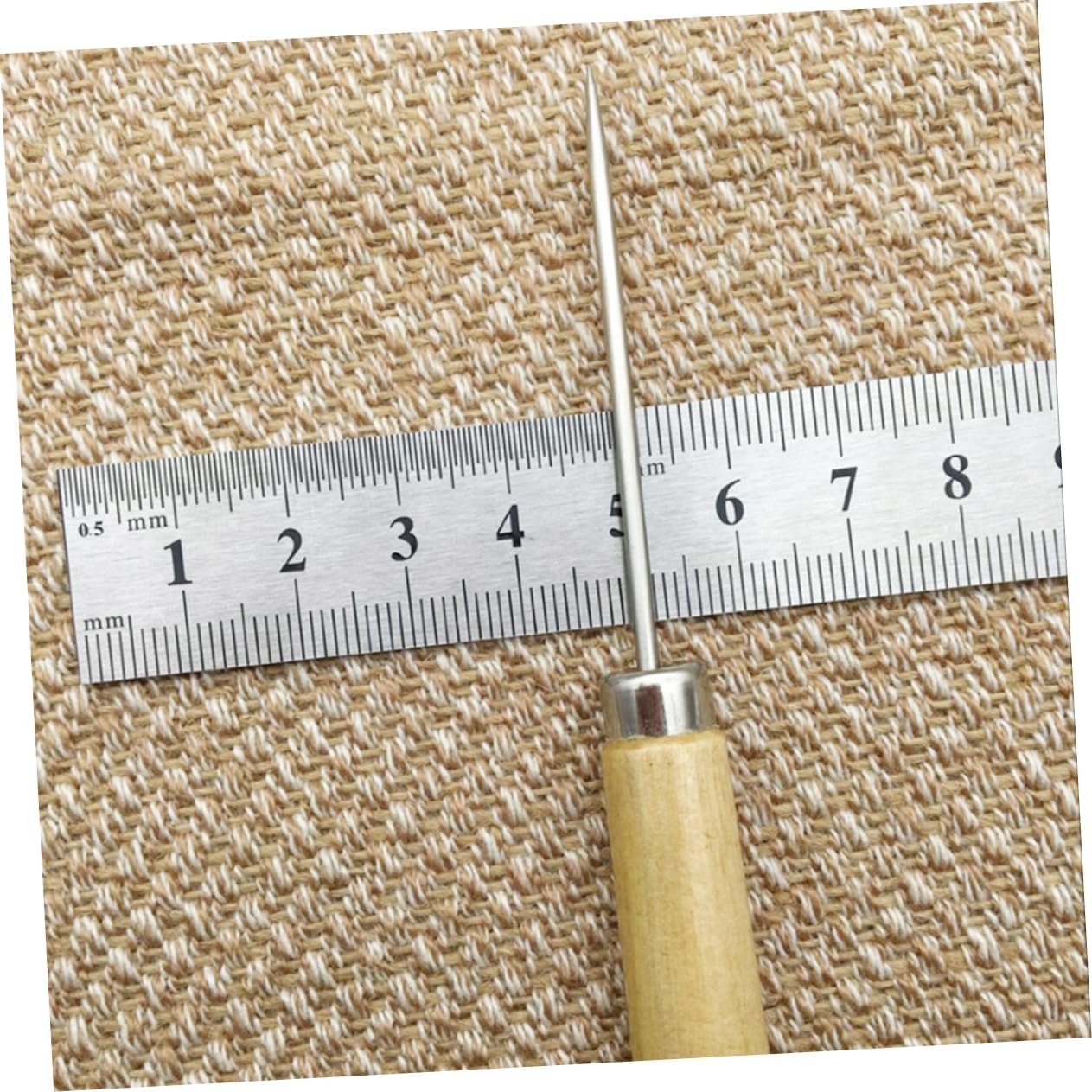LIFKOME 10pcs Wooden Handle Quilling Paper Tool Scriber Needle for DIY Modelling Slotted Quilling Paper Tool for Cake Decorating