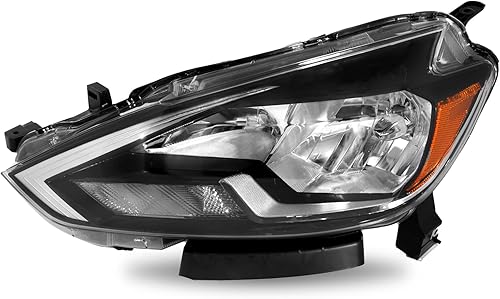 SOCKIR Conjunto de faros halógenos compatible con Nissan Sentra 2016-2019, 4 puertas, sedán, lado izquierdo del conductor