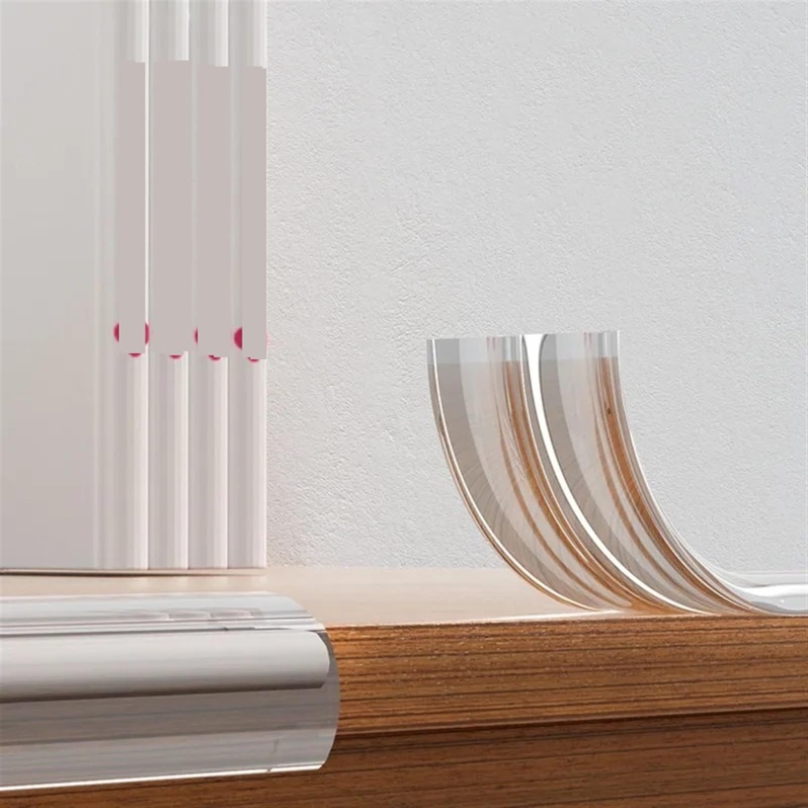 Protections d'angles de Table pour la sécurité des Enfants : Bandes de Protection Transparentes en PVC avec Ruban adhésif Double Face, Anti-Chocs, pour Meubles d'enfants