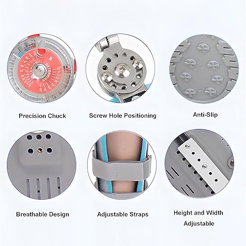 Miniatura 3 de Equipo de rehabilitación de rodilla de flexor de cadera, tirantes fijos para fracturas de piernas, apoyos ajustables para ortesis de cadera,