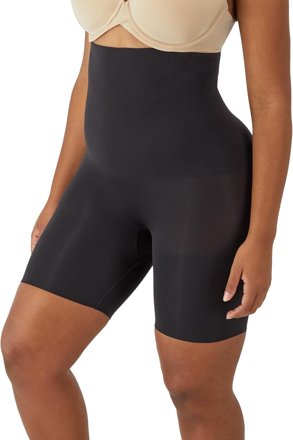 Maidenform Women's Shapewear High-waist Thigh Slimmer, Tummy Control Thigh Slimmer Seamless Short, Firm Control Shapewear - Image 2