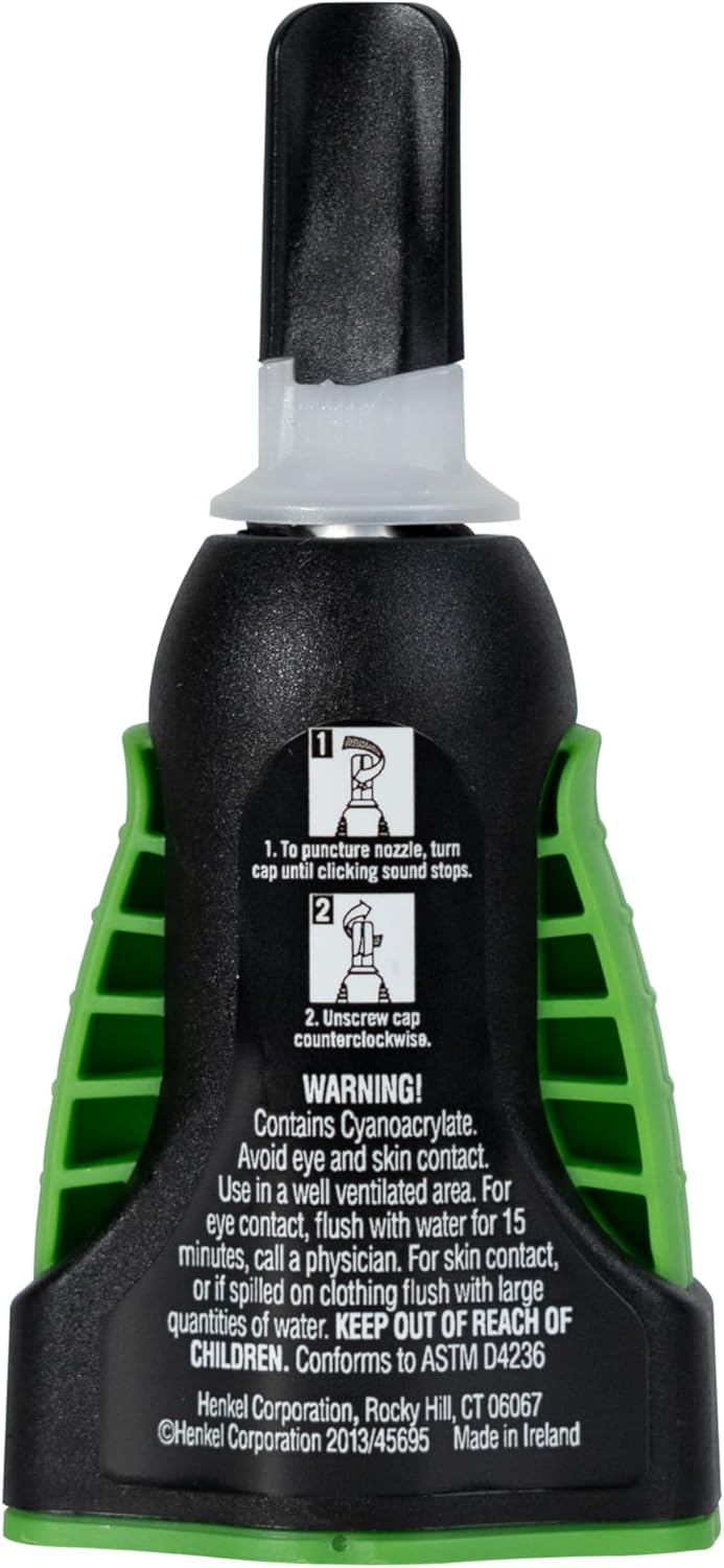 Loctite Super Glue Extra Time Control, Clear, 0.14 fl oz Bottle, 6 Pack - Superglue for Plastic, Wood, Metal, Crafts & Repair, Cyanoacrylate Adhesive Instant Glue