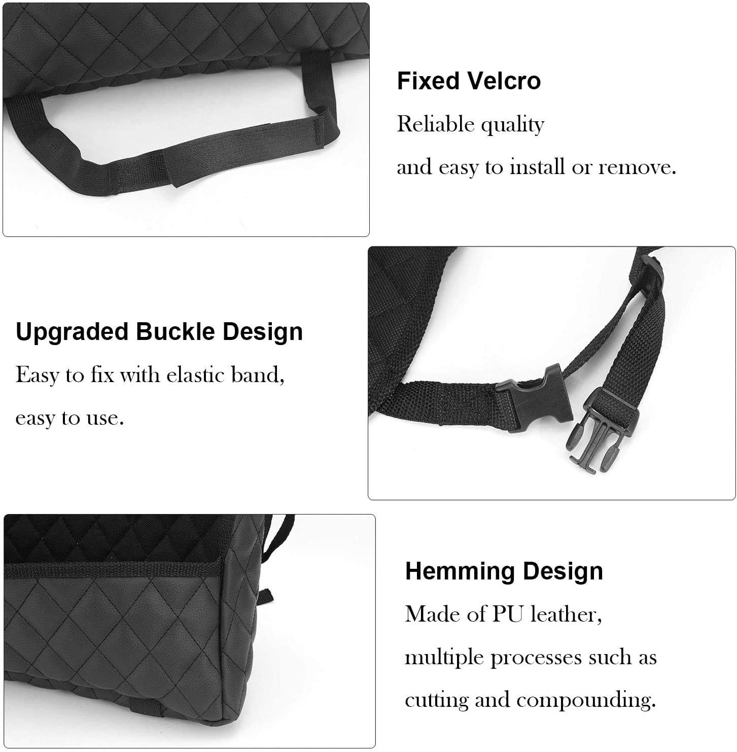 Handbag Leather Organizer Capacity Backseat Photo