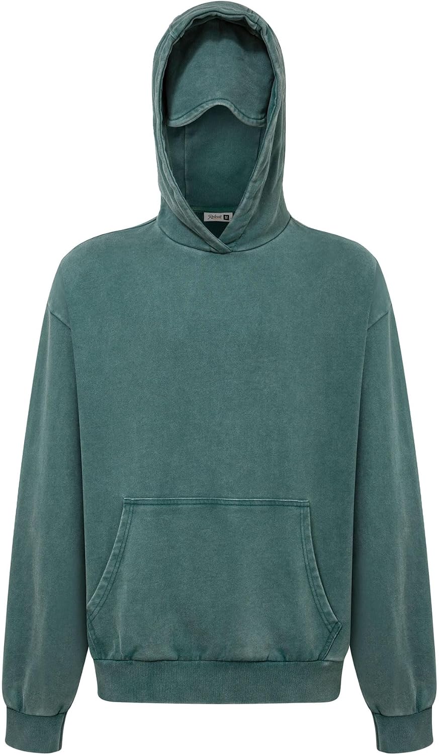 Acid Wash Travel Hoodie with Eye Mask 100% Cotton Oversized