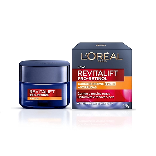 L'Oréal Paris Revitalift Pro-Retinol - Creme Facial Diurno Antirrugas, Renova a Pele,Unifo... L'Oréal Paris Revitalift Pro-Retinol - Creme Facial Diurno Antirrugas, Renova a Pele,Unifo...