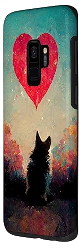 Miniatura 2 de Galaxy S9 Cat love for pedigree or mixedbreedbreeded cats with heart Case