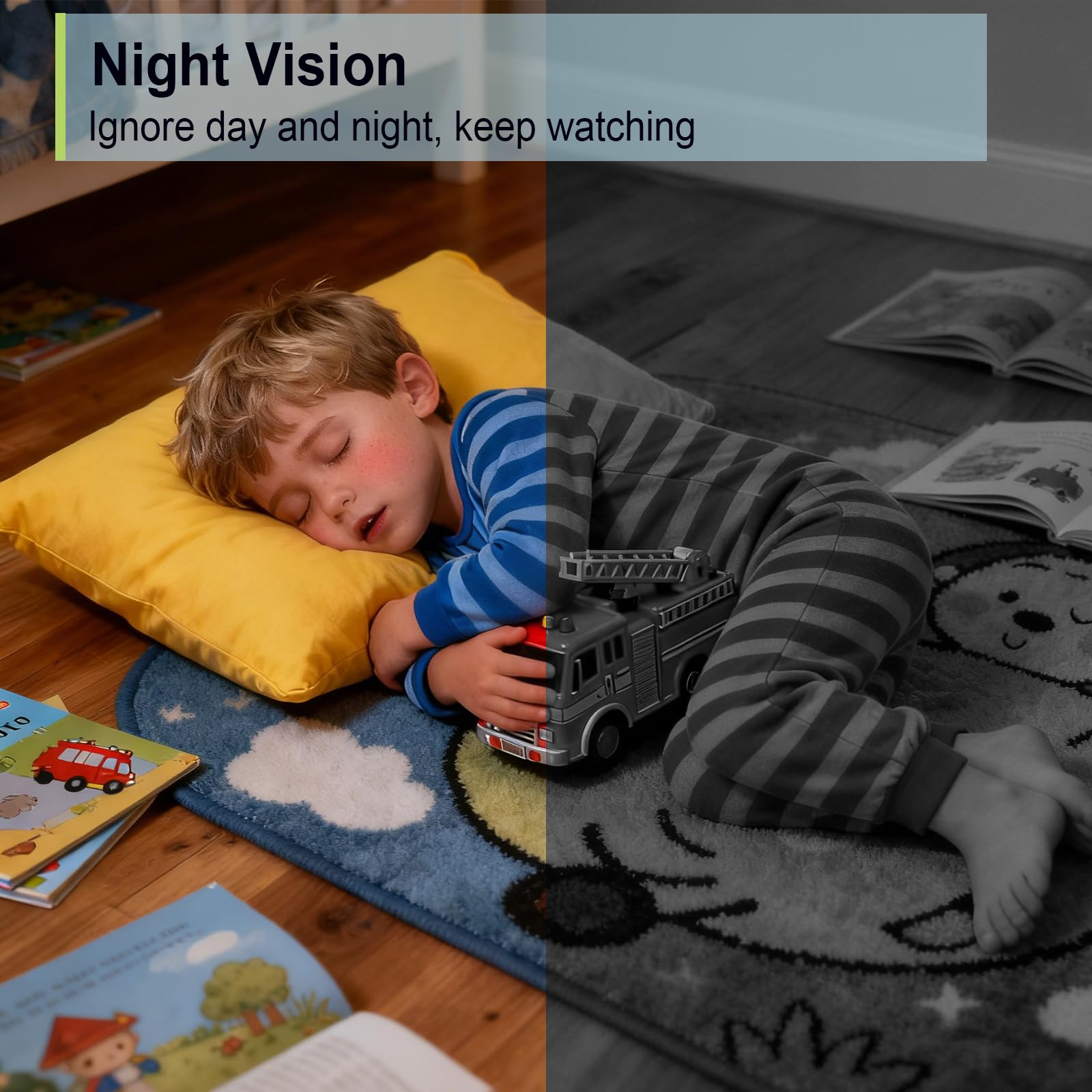 senri Indoor Security WiFi Camera 1080P HD, CCTV Camera for Home/Baby/Pet, Baby Monitor with Night Vision, 2-Way Audio, Motion Detection, APP Control Compatible iOS & Android — view 6