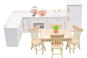 Exquisite Miniature Dollhouse Kitchen Furniture Set