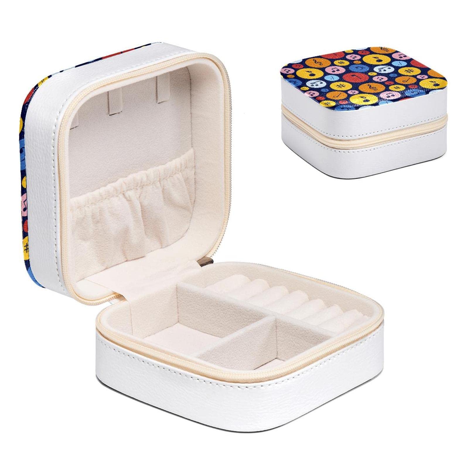 Boîte à bijoux pour fille compartimentée avec organisateur de colliers