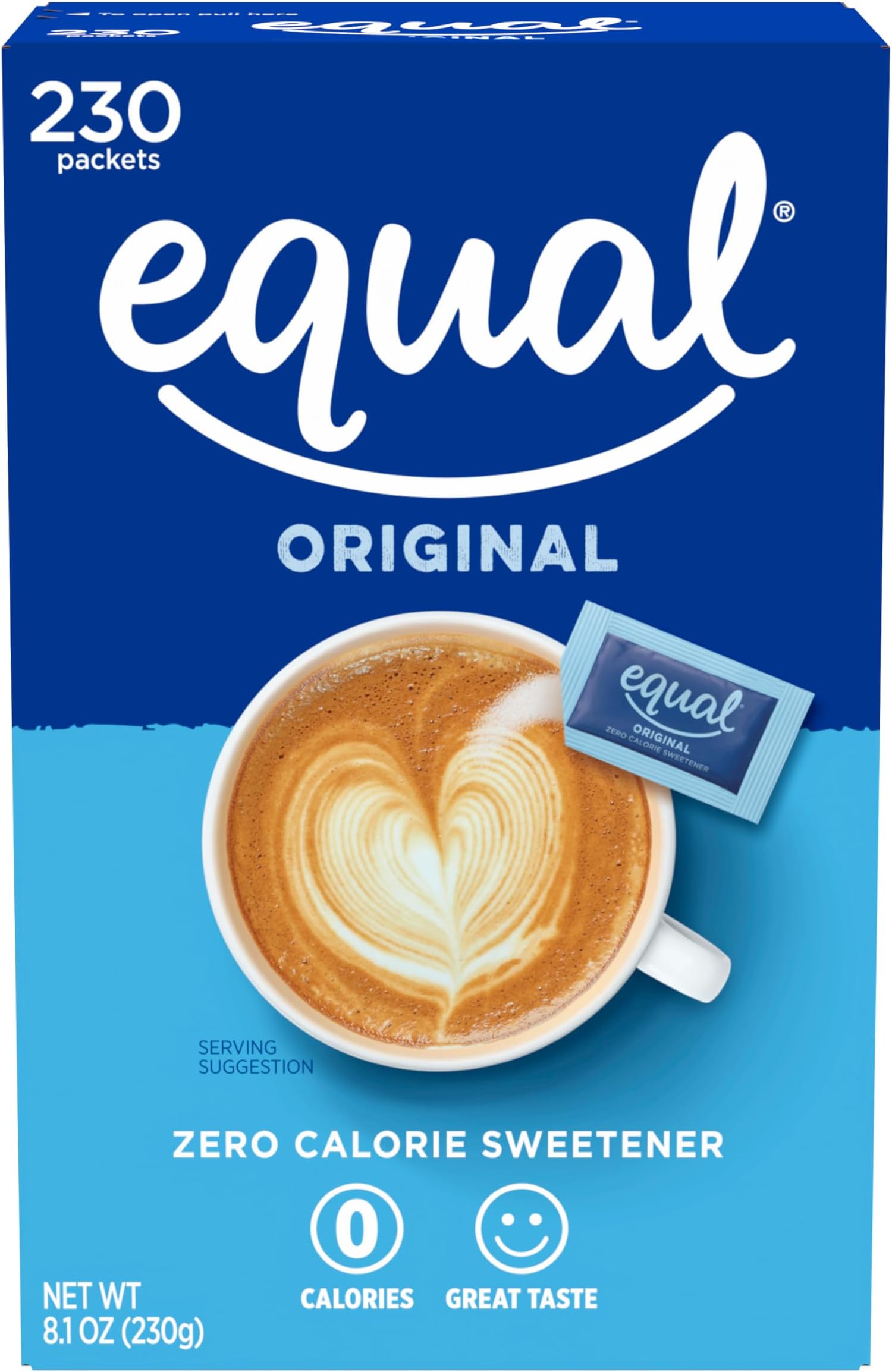 Original 0 Calorie Sweetener Sachets, 230 Count, FFAD679