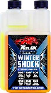 Fuel Ox Marine Winter Shock - Complete Fuel Treatment & Stabilizer - Fuel Additive for Gas or Diesel - Stabilizes Fuel - Treats Fuel for Boats or Jet Skis - 16oz Treats 960 Gallons