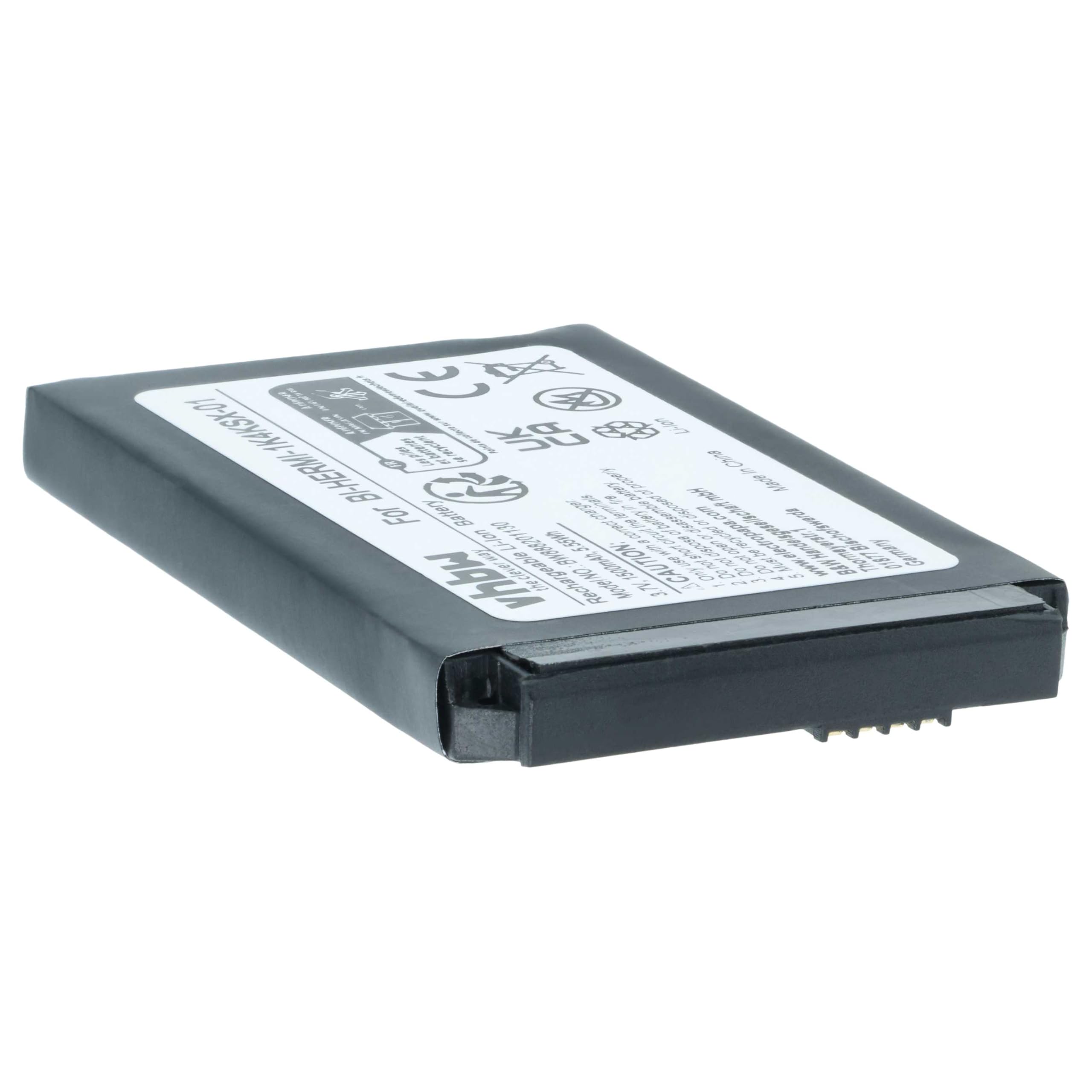 vhbw 5 x akumulator kompatybilny z Cisco CP-7925G-A-K9, CP-7925G-EX-K9, CP-BATT-7925G-STD bezprzewodowy telefon stacjonarny (1500 mAh, 3,7 V, Li-Ion)