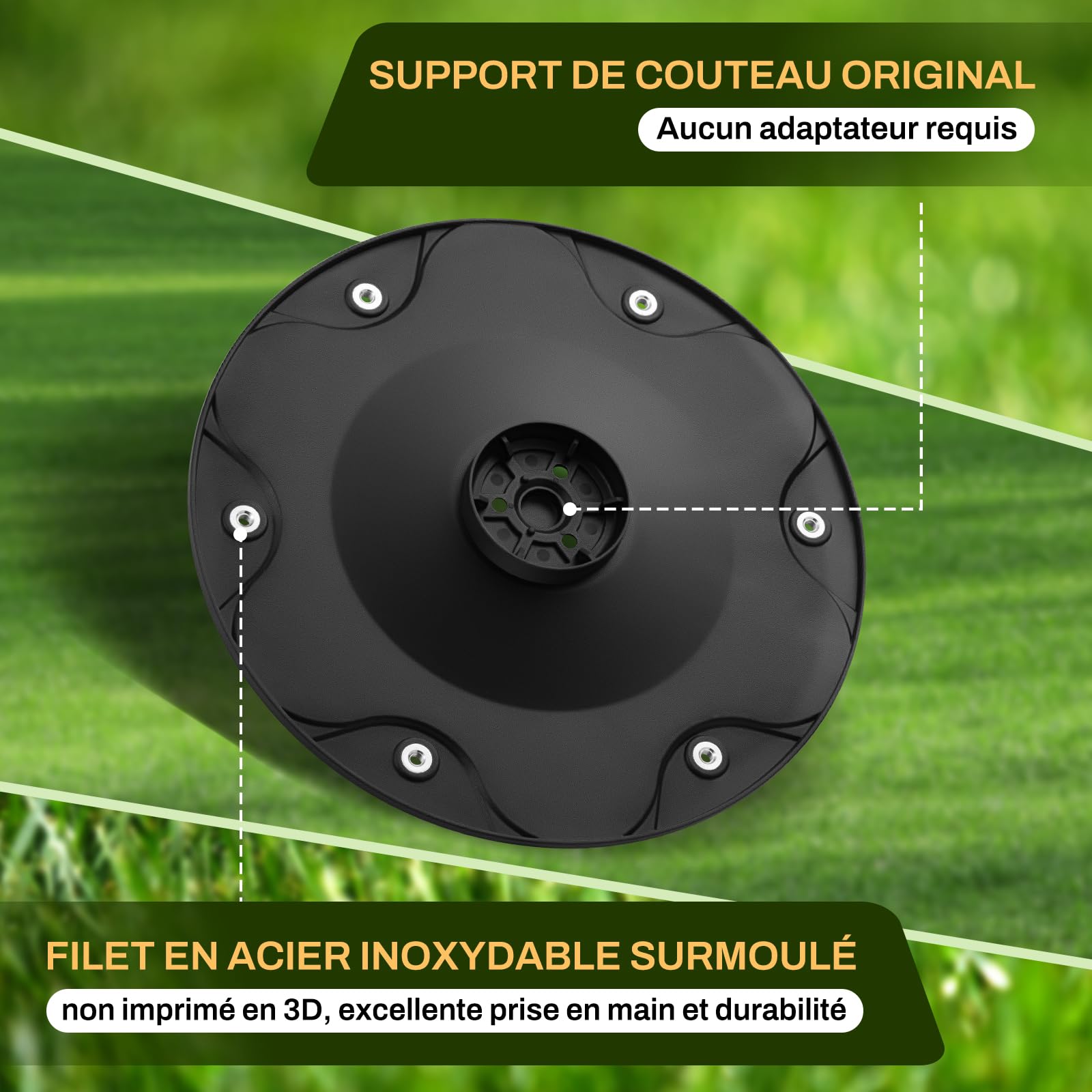 【Coupe Plus Efficace】 Disque de Lames + 6 Pièces Compatibles avec Gardena Sileno Life, Sileno, Sileno Plus, R100li R130li R160li, Disque de Lames pour Tondeuse Robotisée