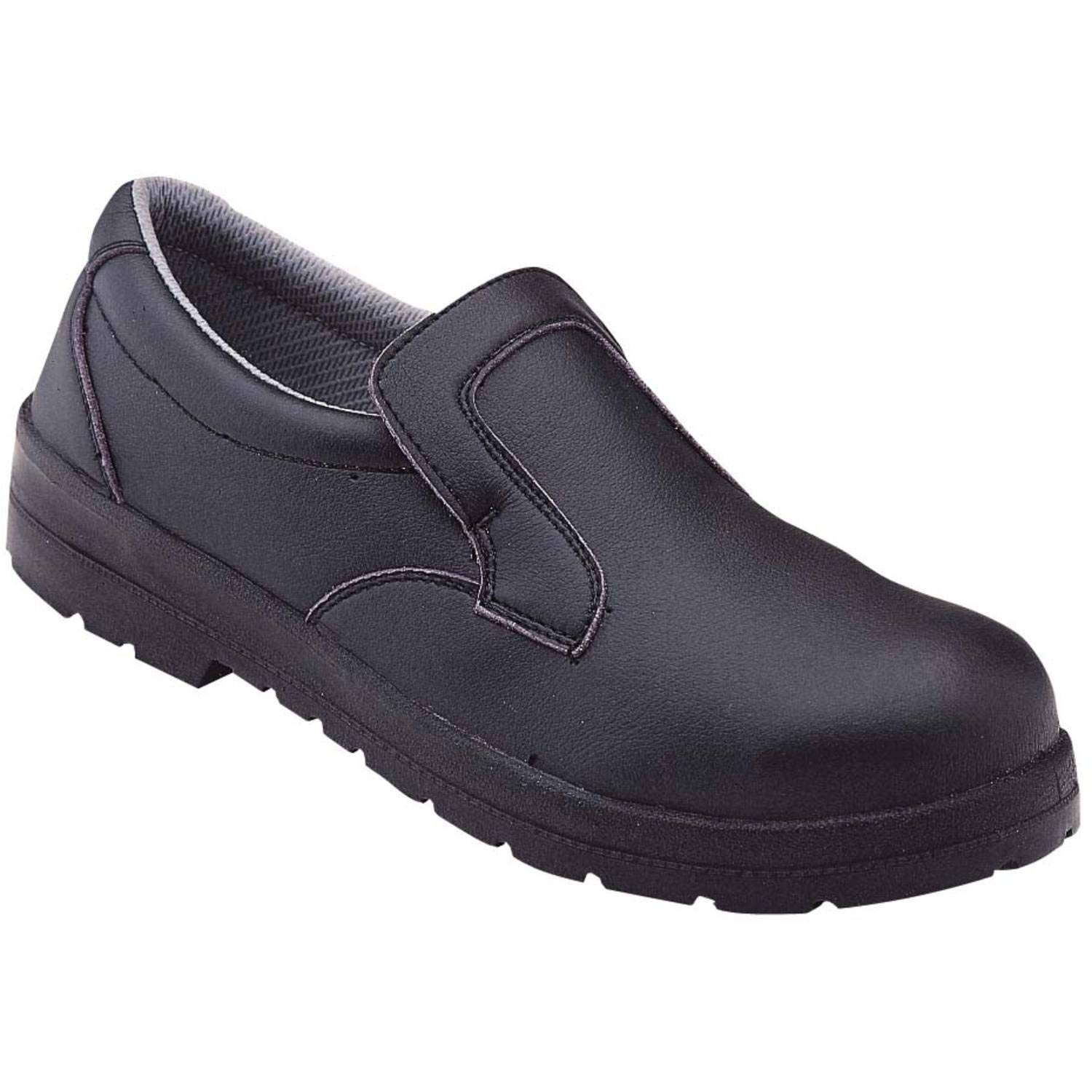Portwest Mocasín De Seguridad Steelite S2, Tamaño: 36, Color: Negro, FW81BKR36