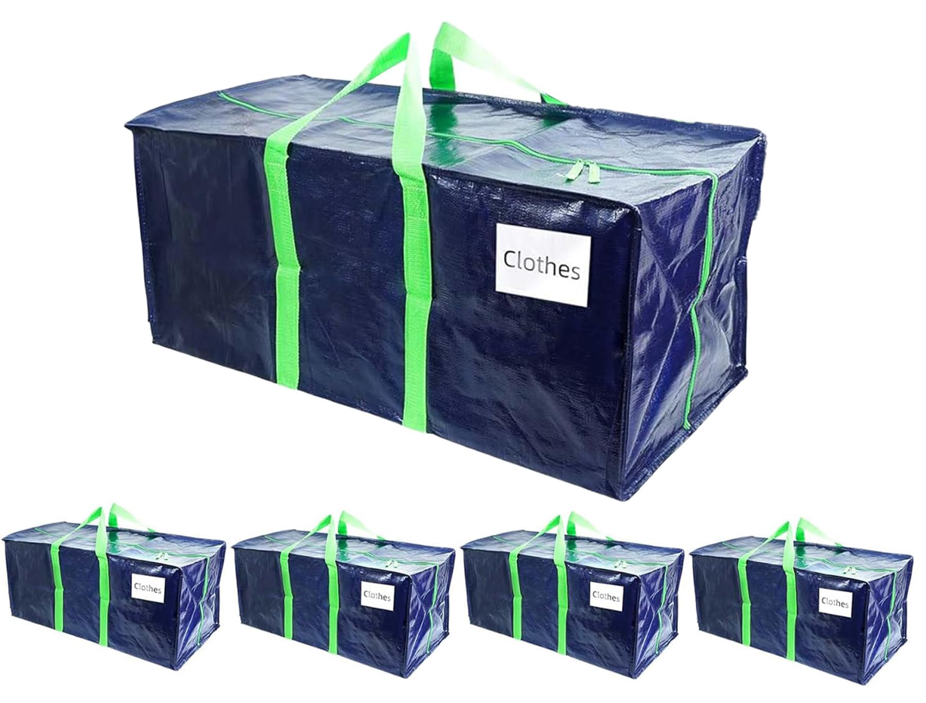 VENO Set da 8 Borse da trasloco extra large resistenti con cinghie da zaino, spostare oggetti