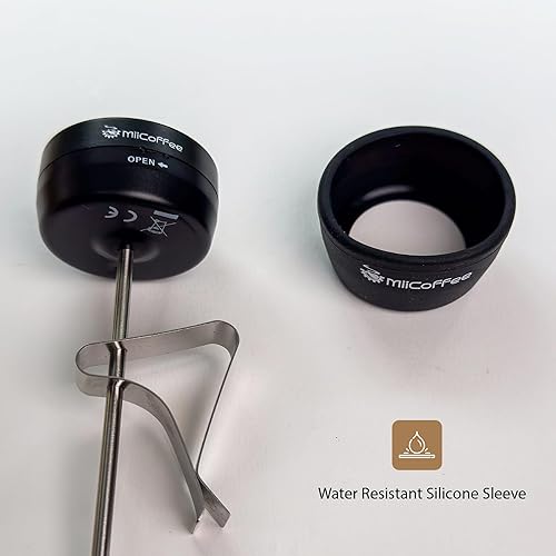 Miniatura 5 de MiiCoffee Termómetro digital de espuma de leche con clip, accesorios para máquina de café expreso para cocinar leche al vapor (Fahrenheit)