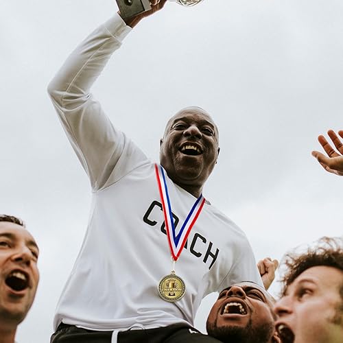 Miniatura 7 de XunYee 12 juegos de medallas de premios de campeón para fútbol, béisbol, fútbol, baloncesto, jugador de sóftbol, equipo MVP, campeón, regalo con