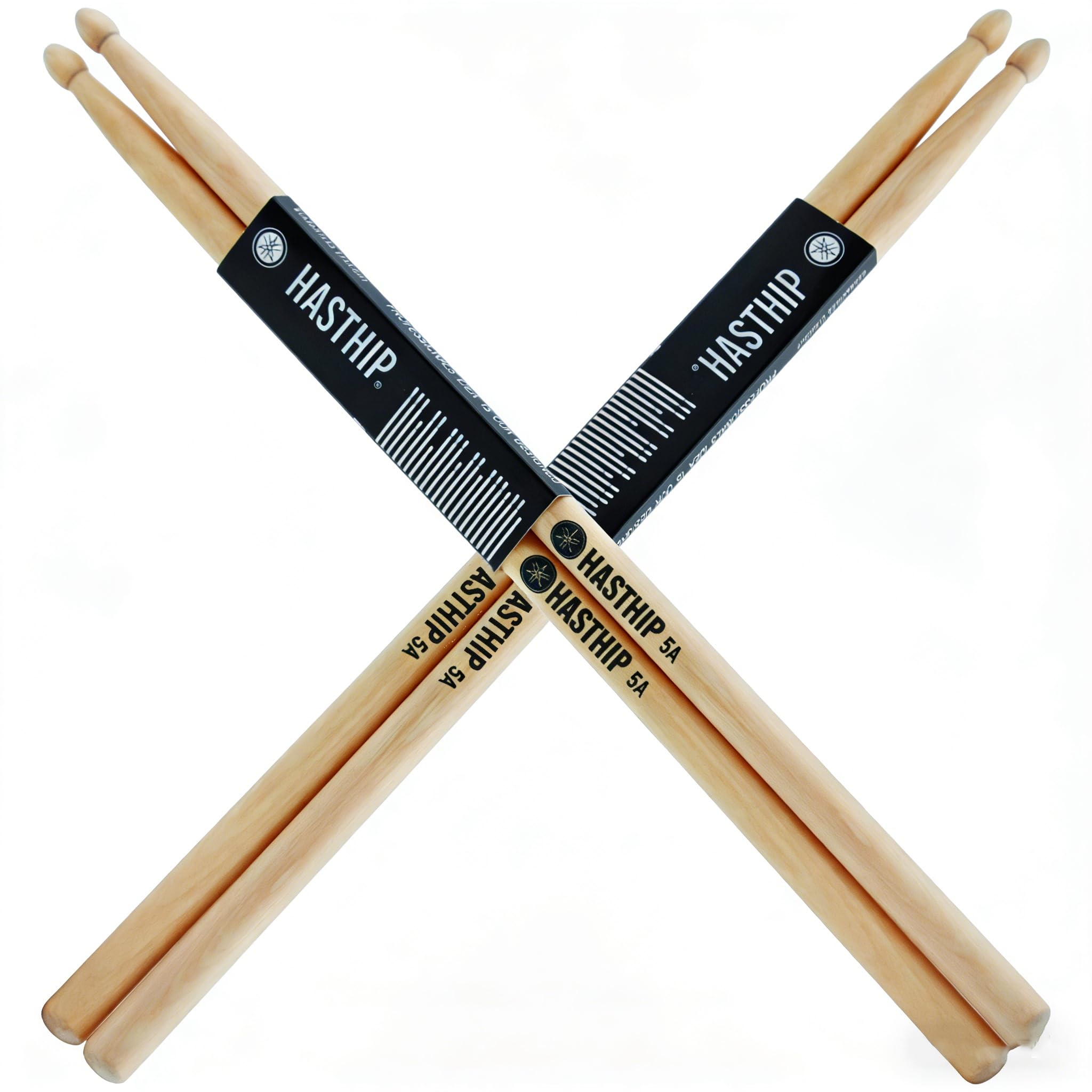 5A Drum Sticks Maple Drumsticks, 2 Pair 16inch Drum Sticks Set, Wood Drumsticks Drum Accessories for Adults & Youth, Oval Wood Tip, Perfect for Pros and Beginners